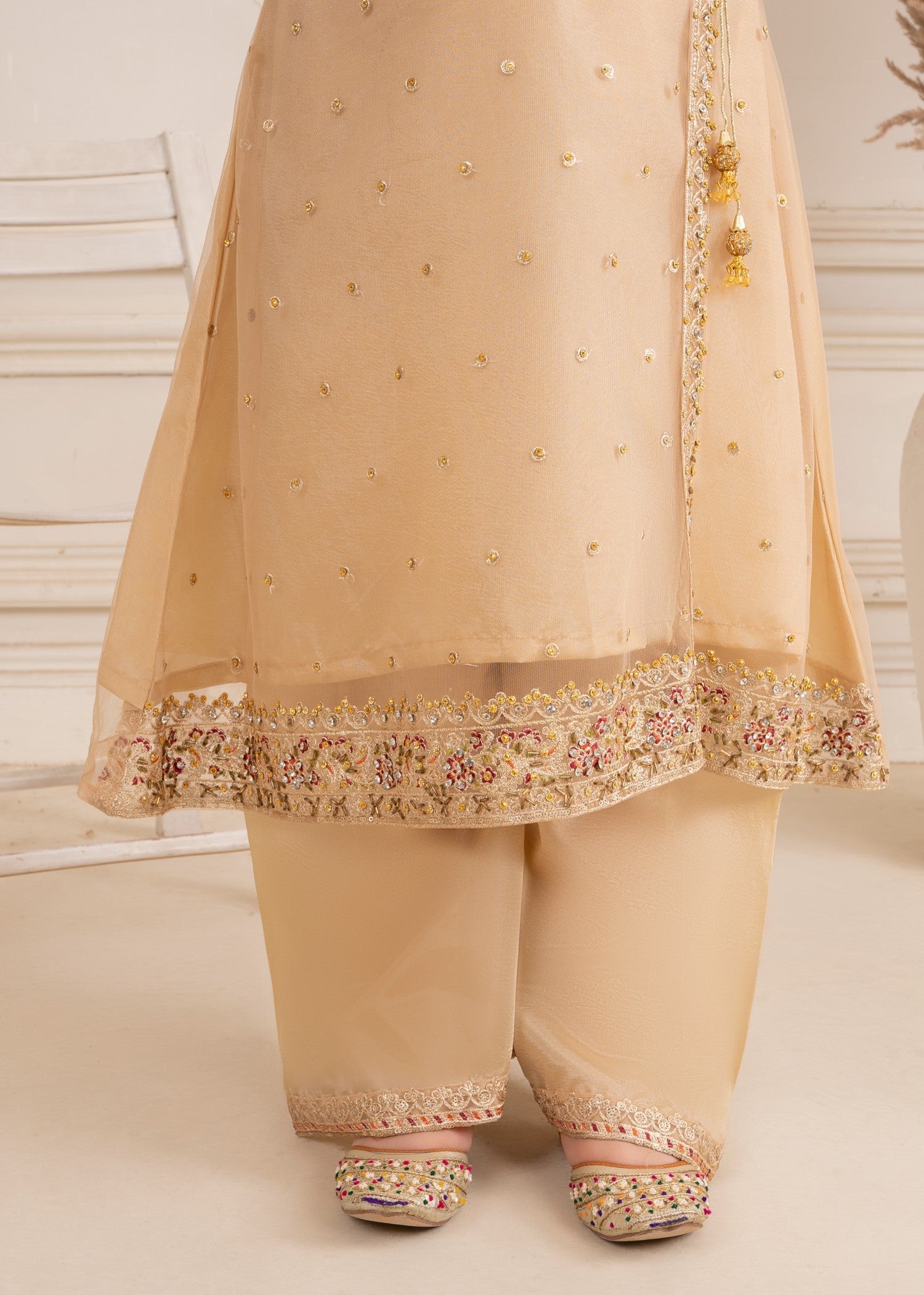 net Angrakha in Beige