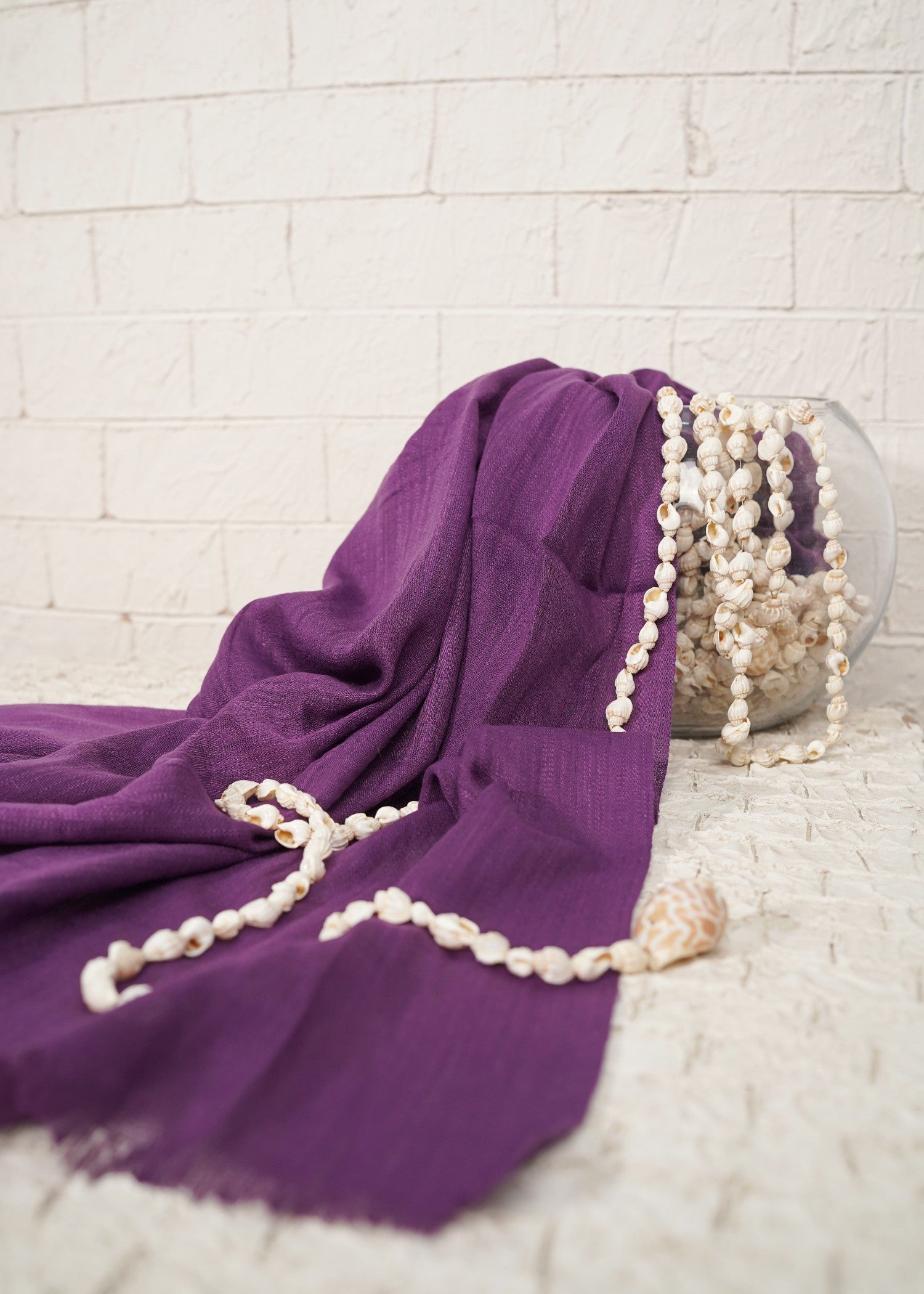 lawn Hijab in Plum