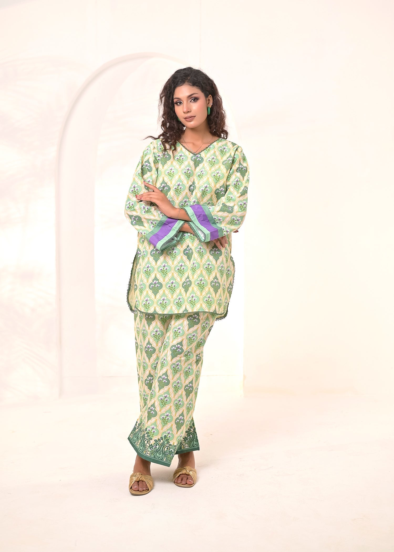 poly silk Co Ord Sets in Multi