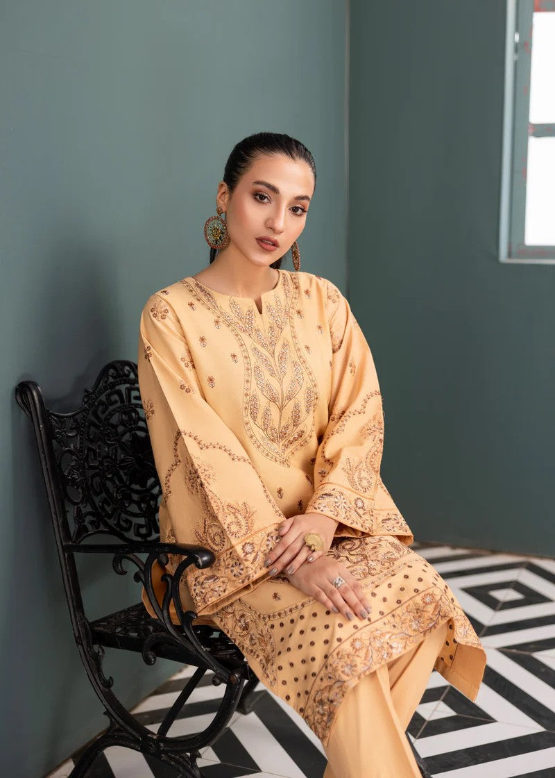 poplin Kurta Set in Beige
