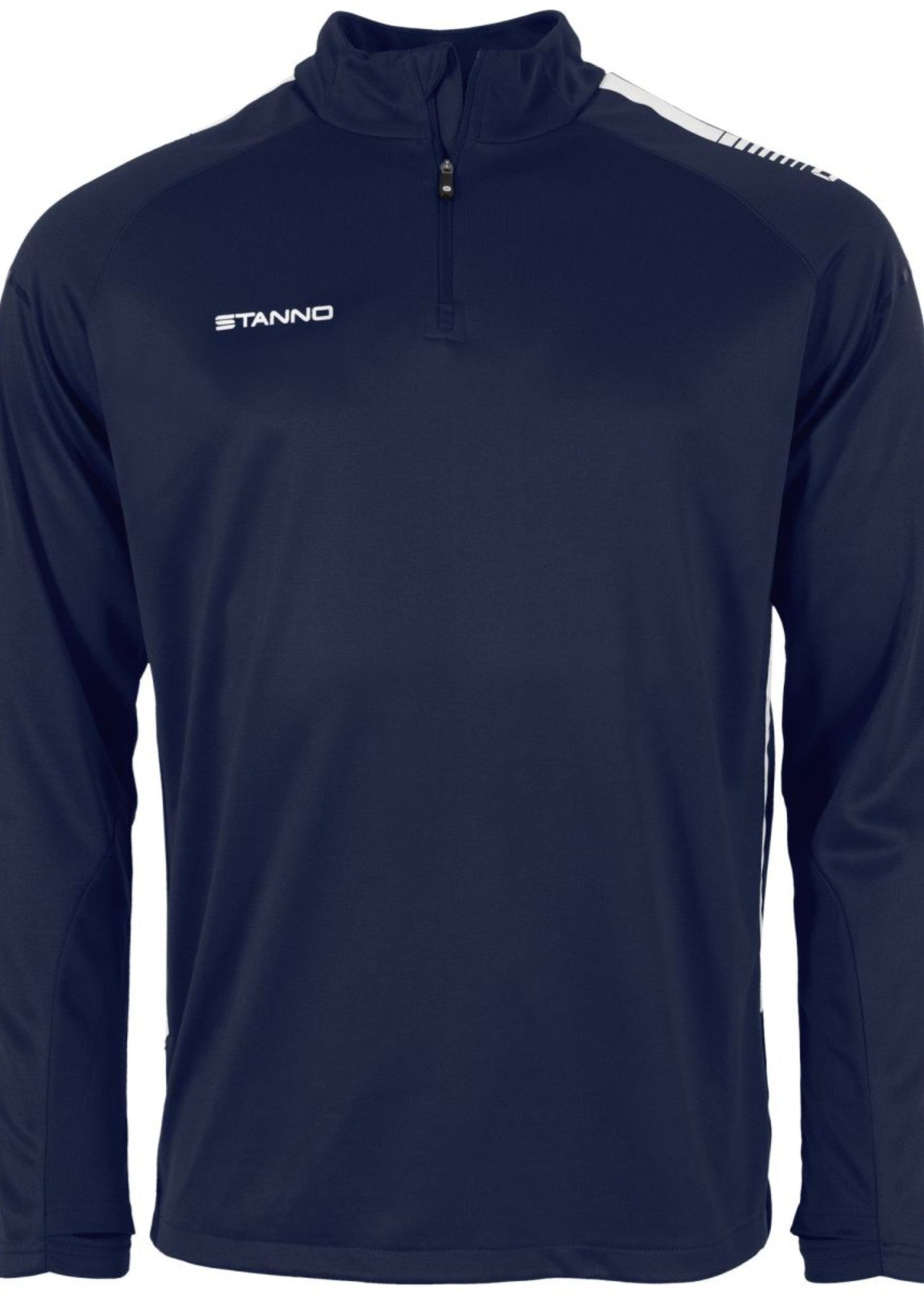 polyester T Shirt in Navy blue, white