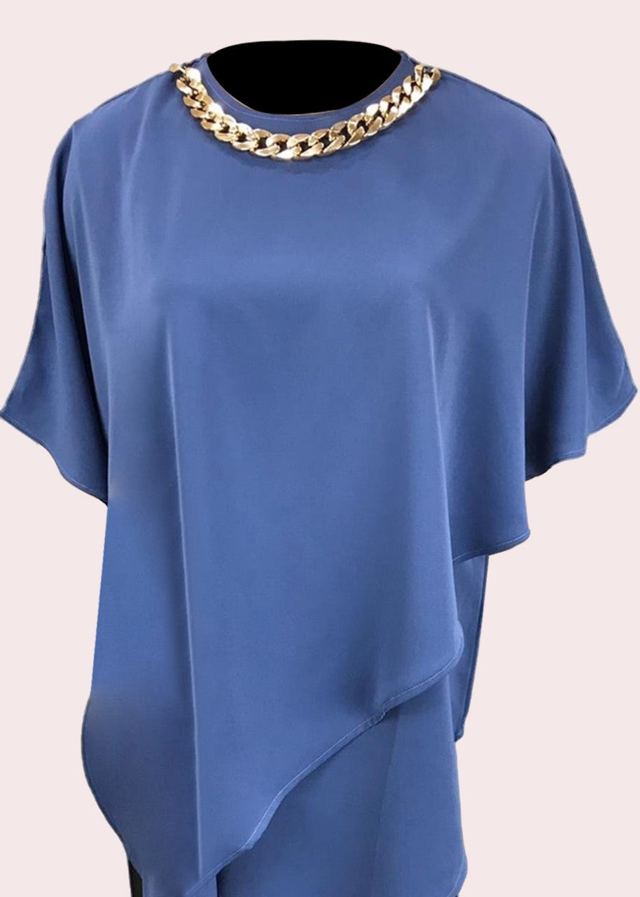 rayon Tunic in Blue
