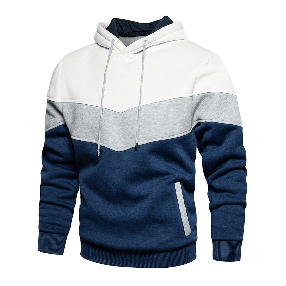 New European and American Men'S Color Matching and Color Matching Fashion