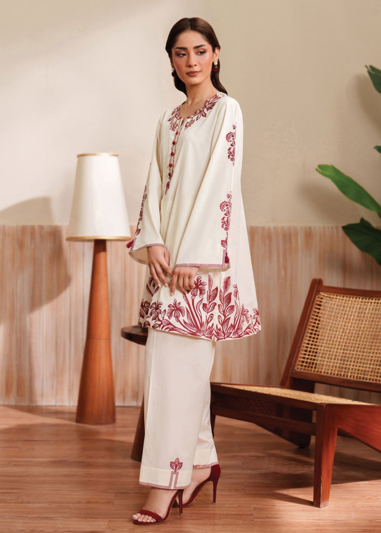 linen Co Ord Sets in Off-white