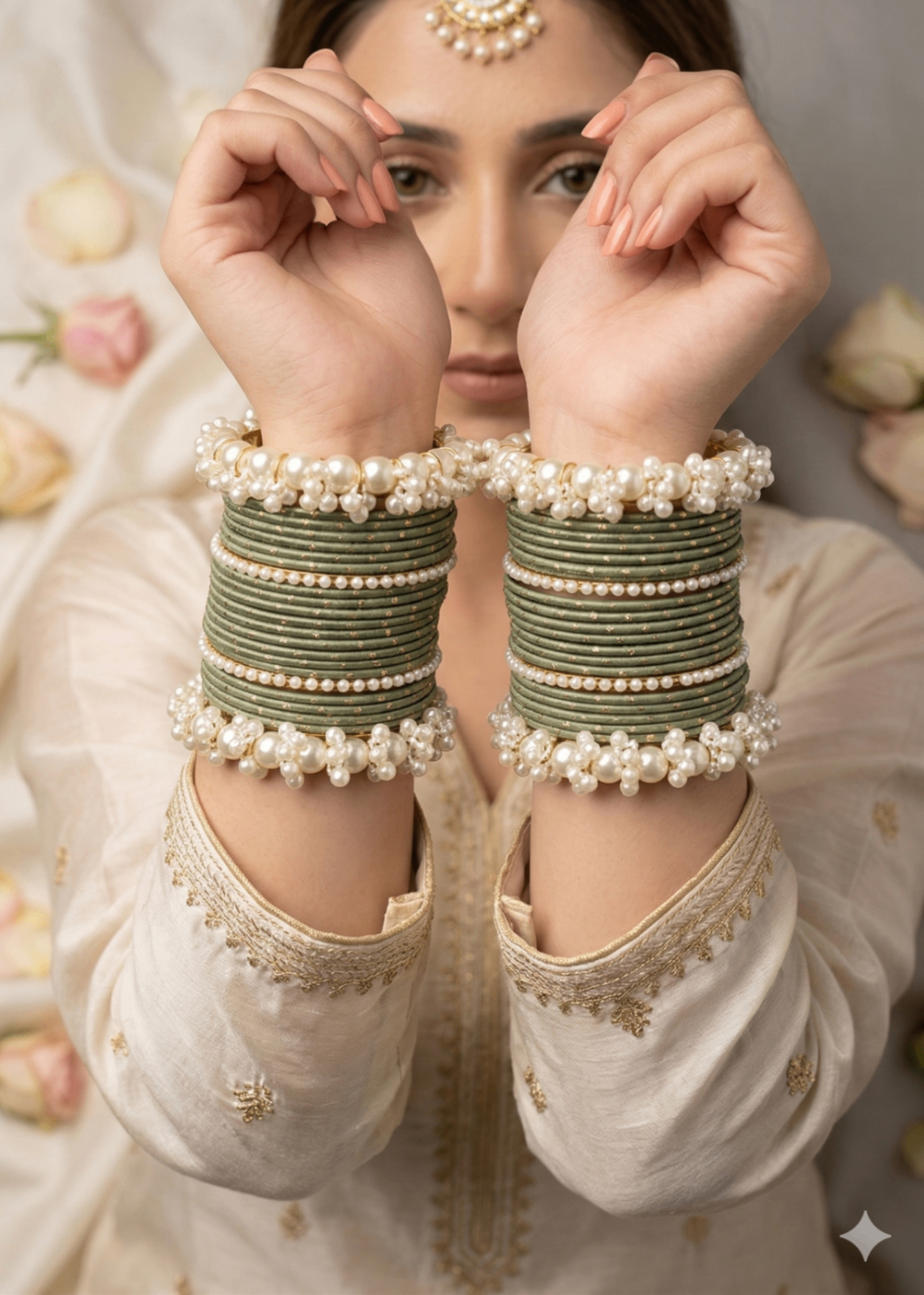 Bangles in Dark green Color by - Trendy Women Bangles VPT8330