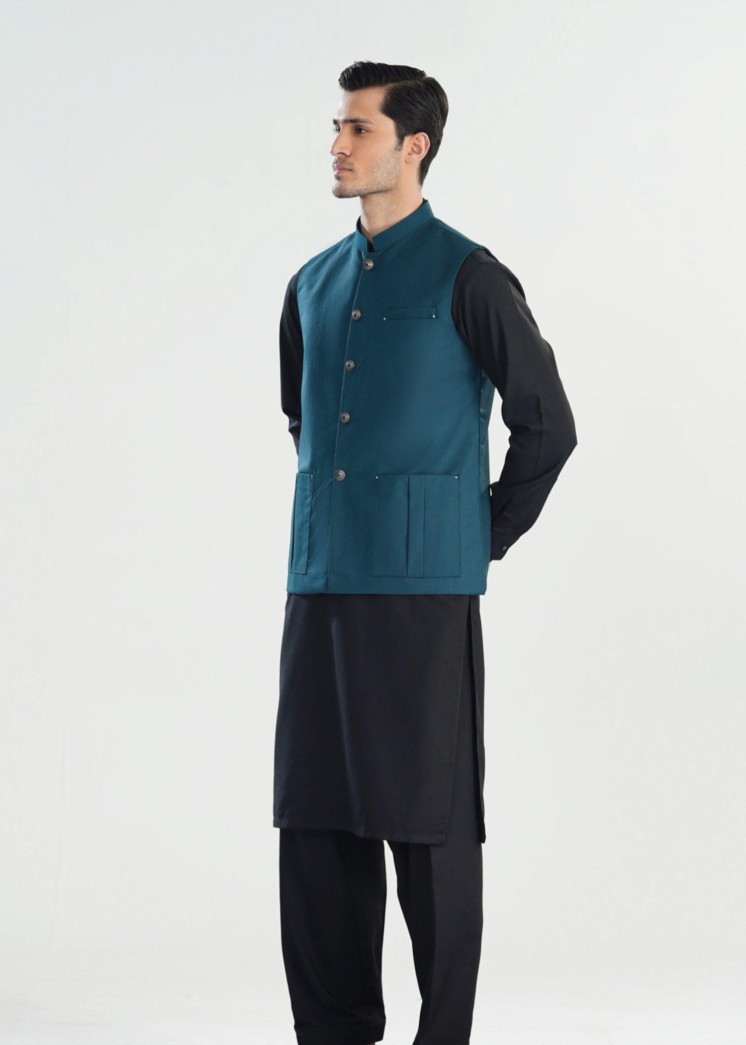 suiting Waistcoat in Teal