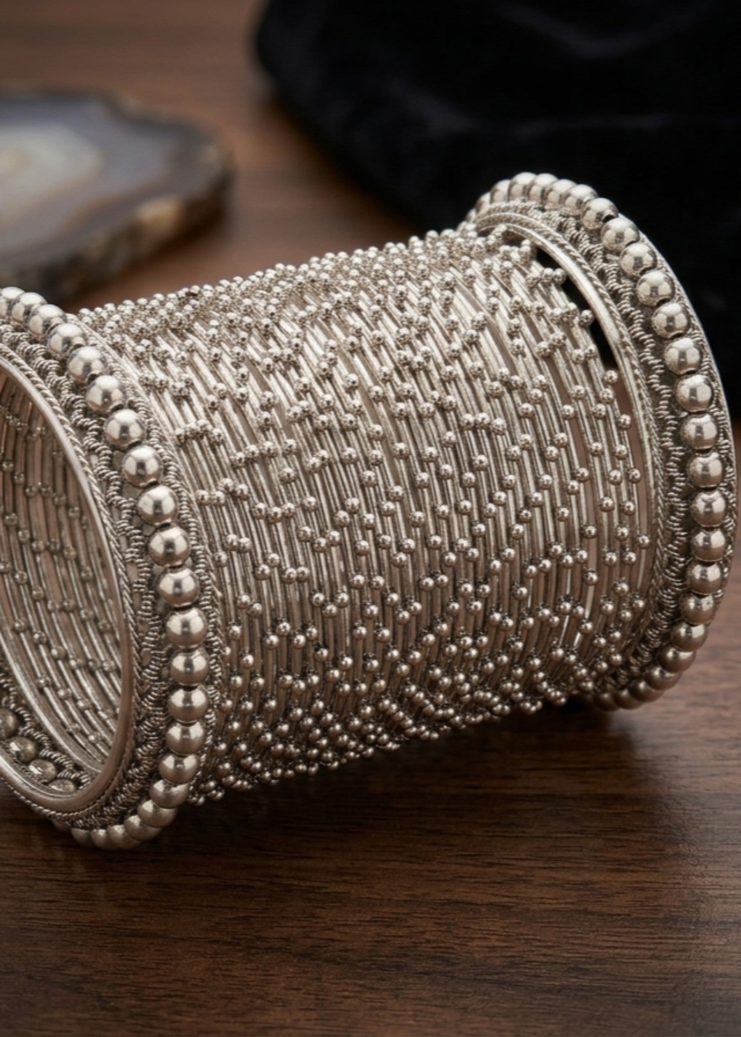 Bangles in Silver Color by - Trendy Women Bangles ZQA0751