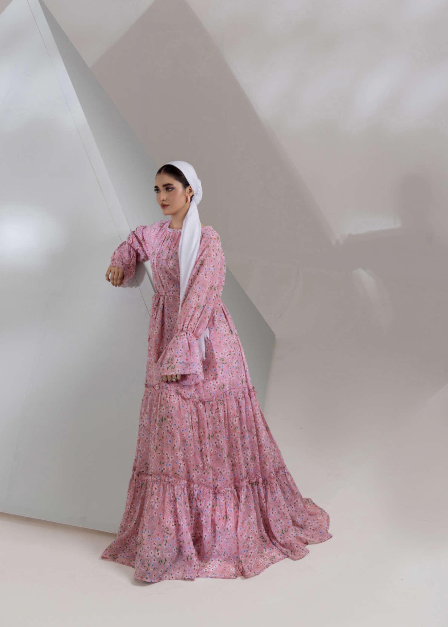 chiffon Maxi in Pink
