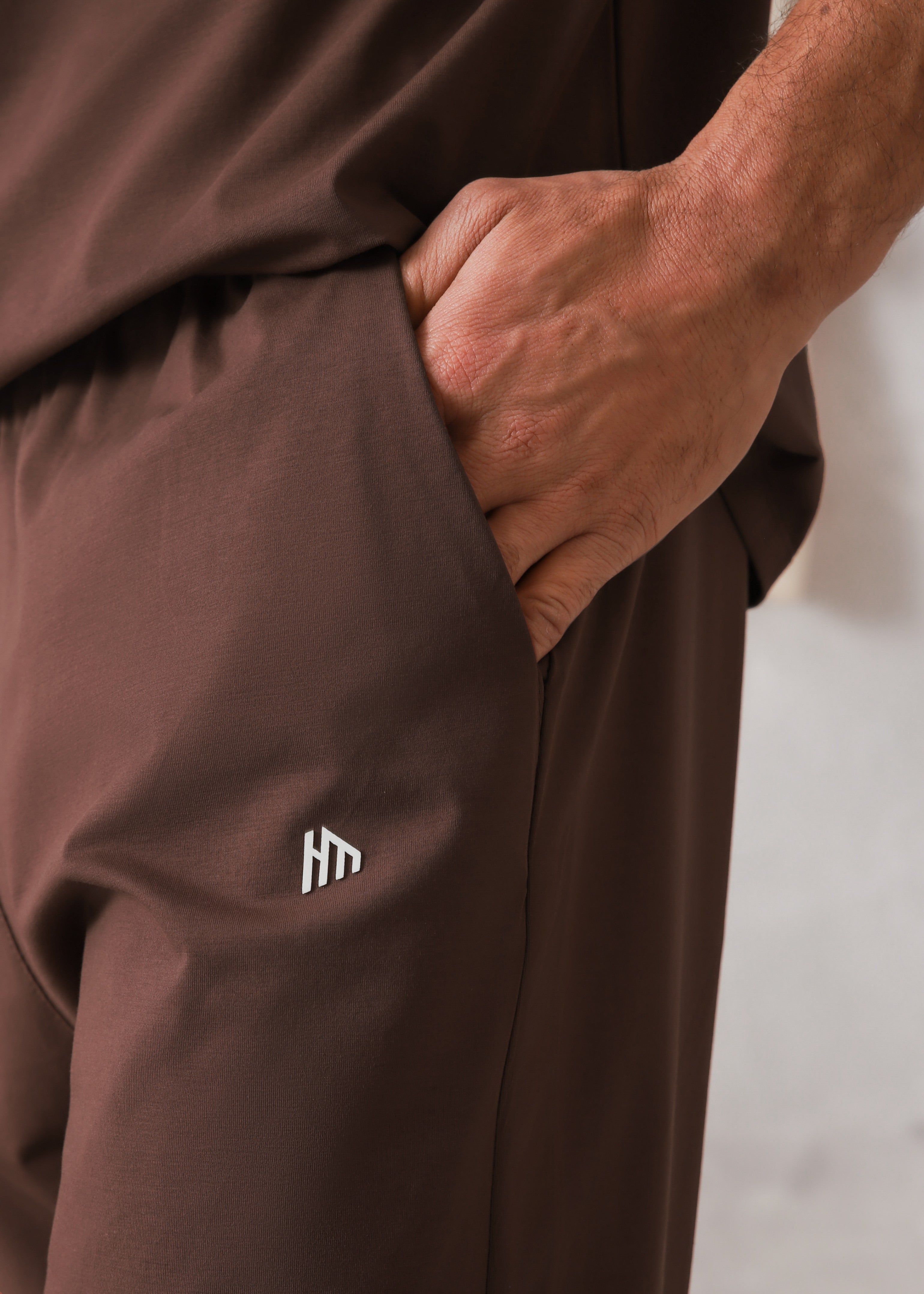 cotton Tracksuit in Brown
