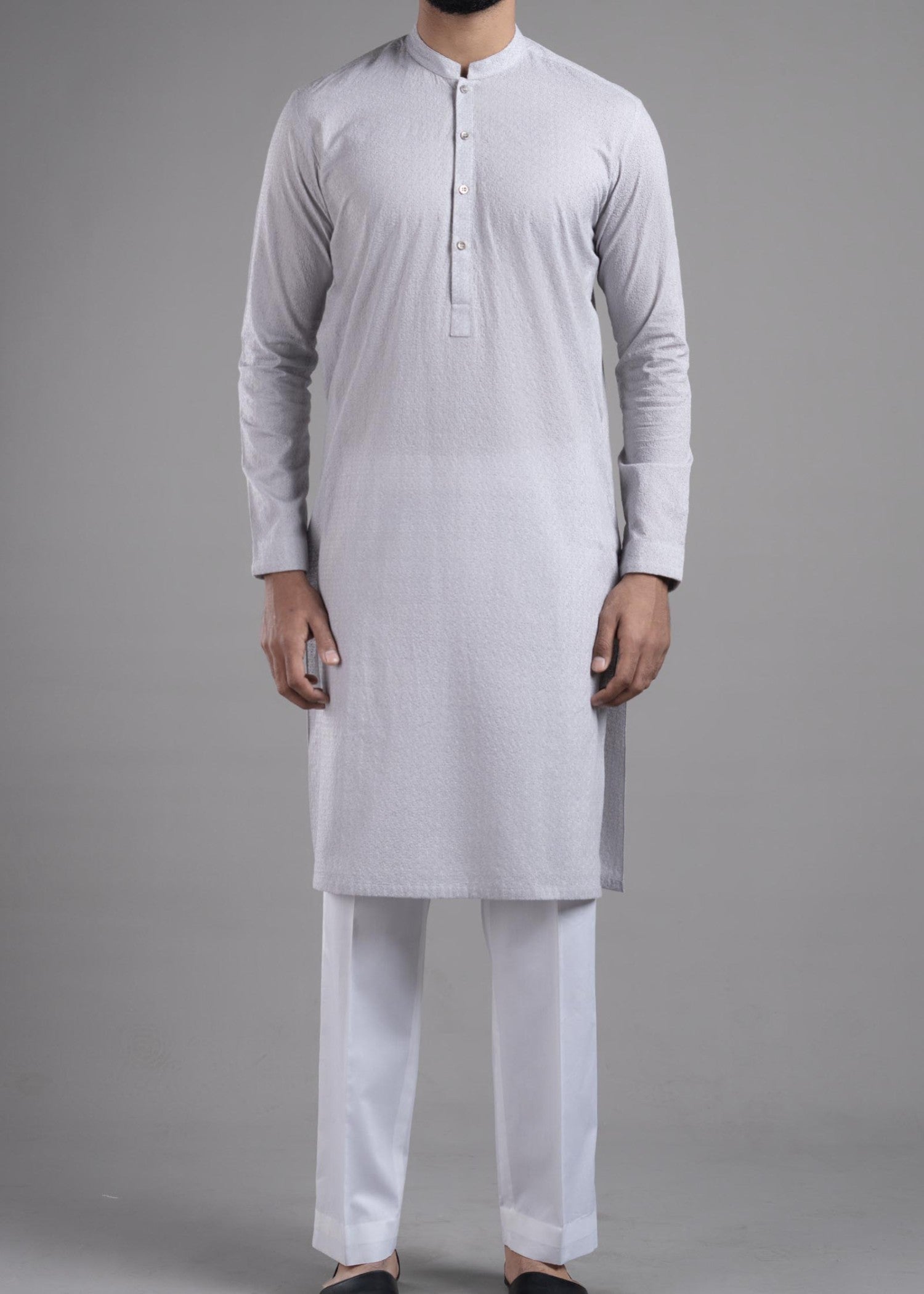 cotton Kurta in Grey
