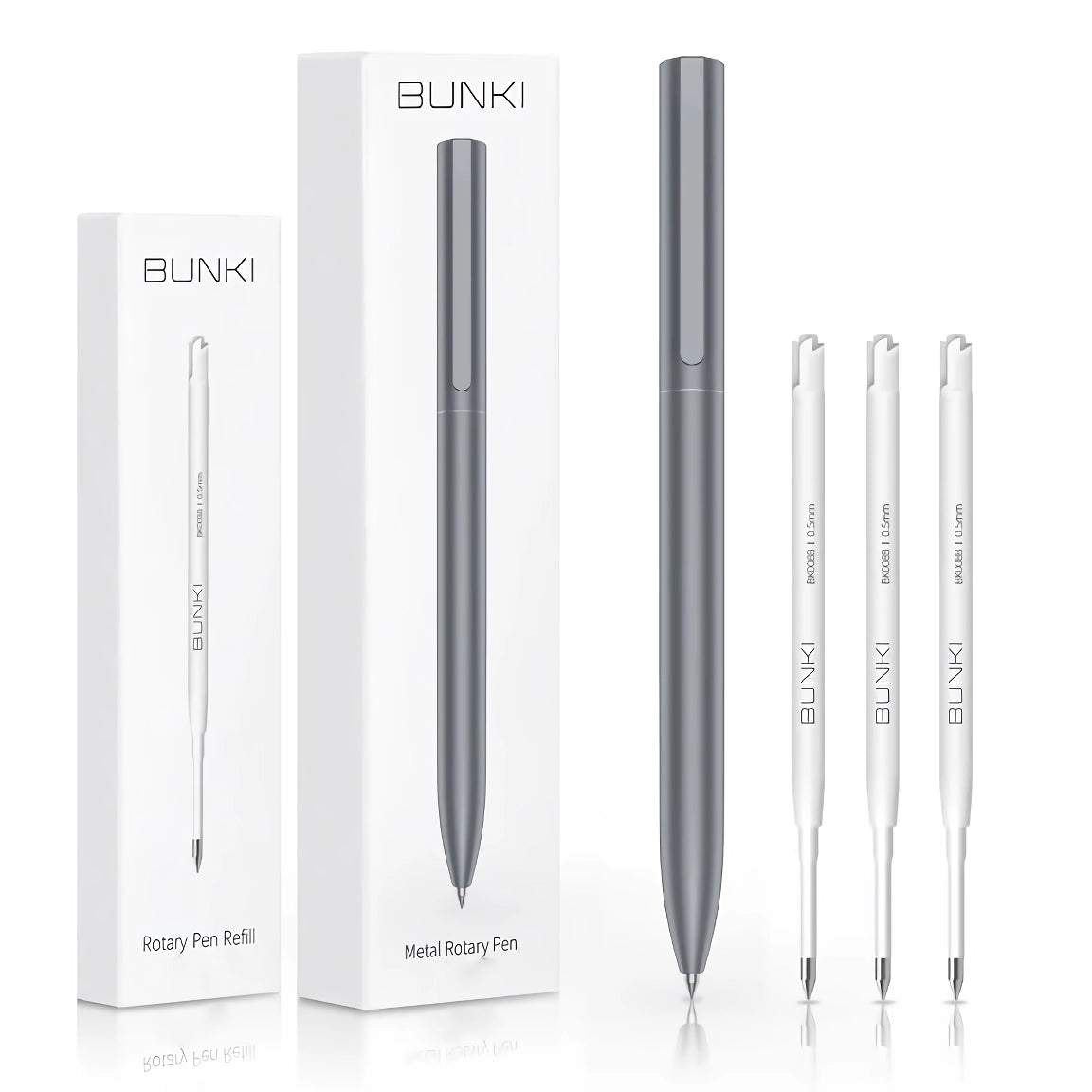 0.5mm Gel Metal Sign Pen - Smooth Writing Black Ink for Office and School
