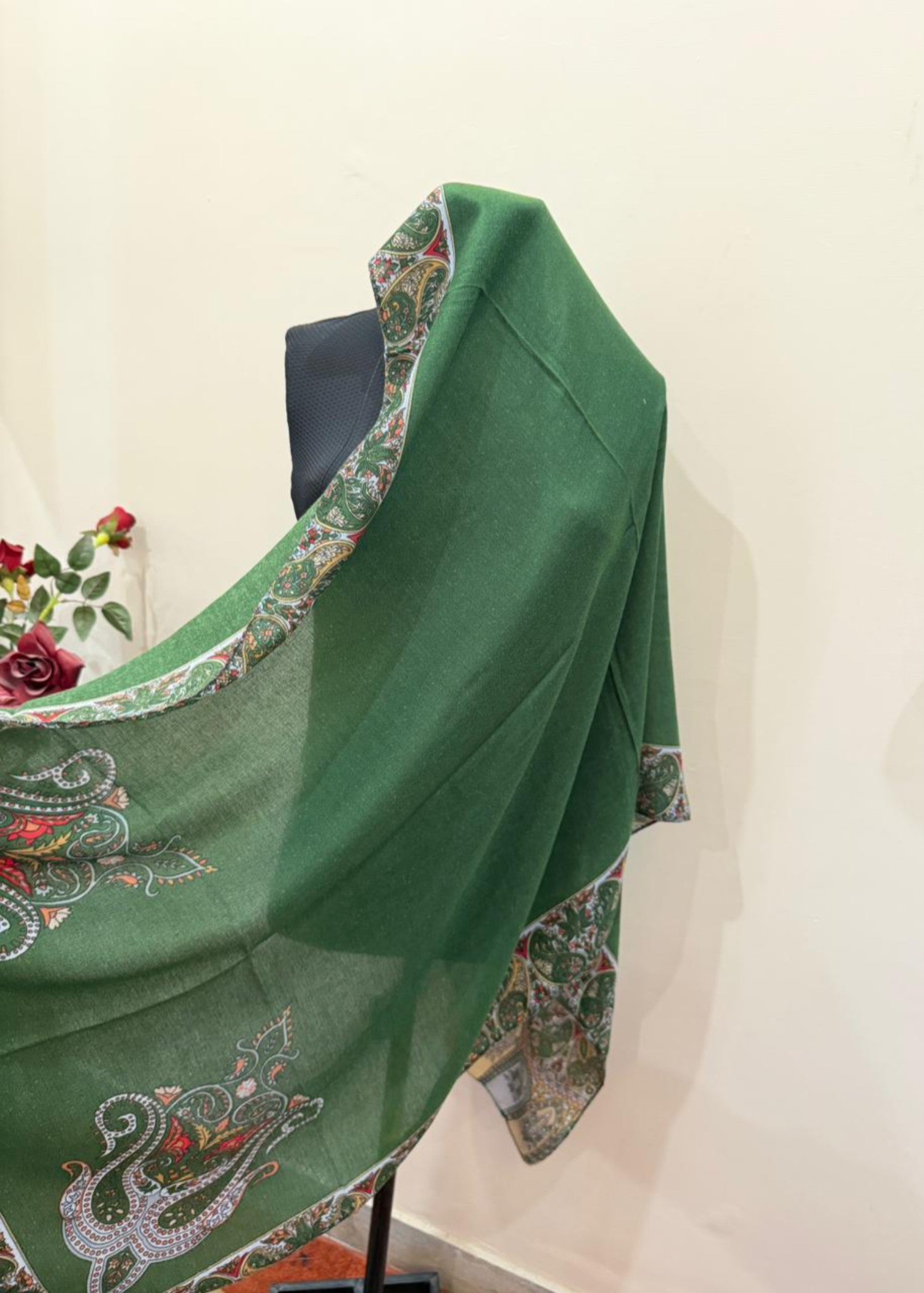viscose Hijab in Forest green