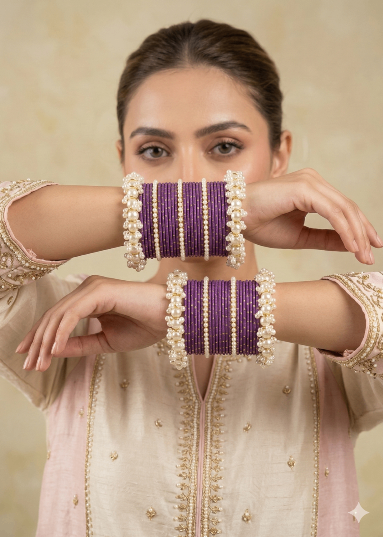 Bangles in Purple Color by - Trendy Women Bangles GEY6875