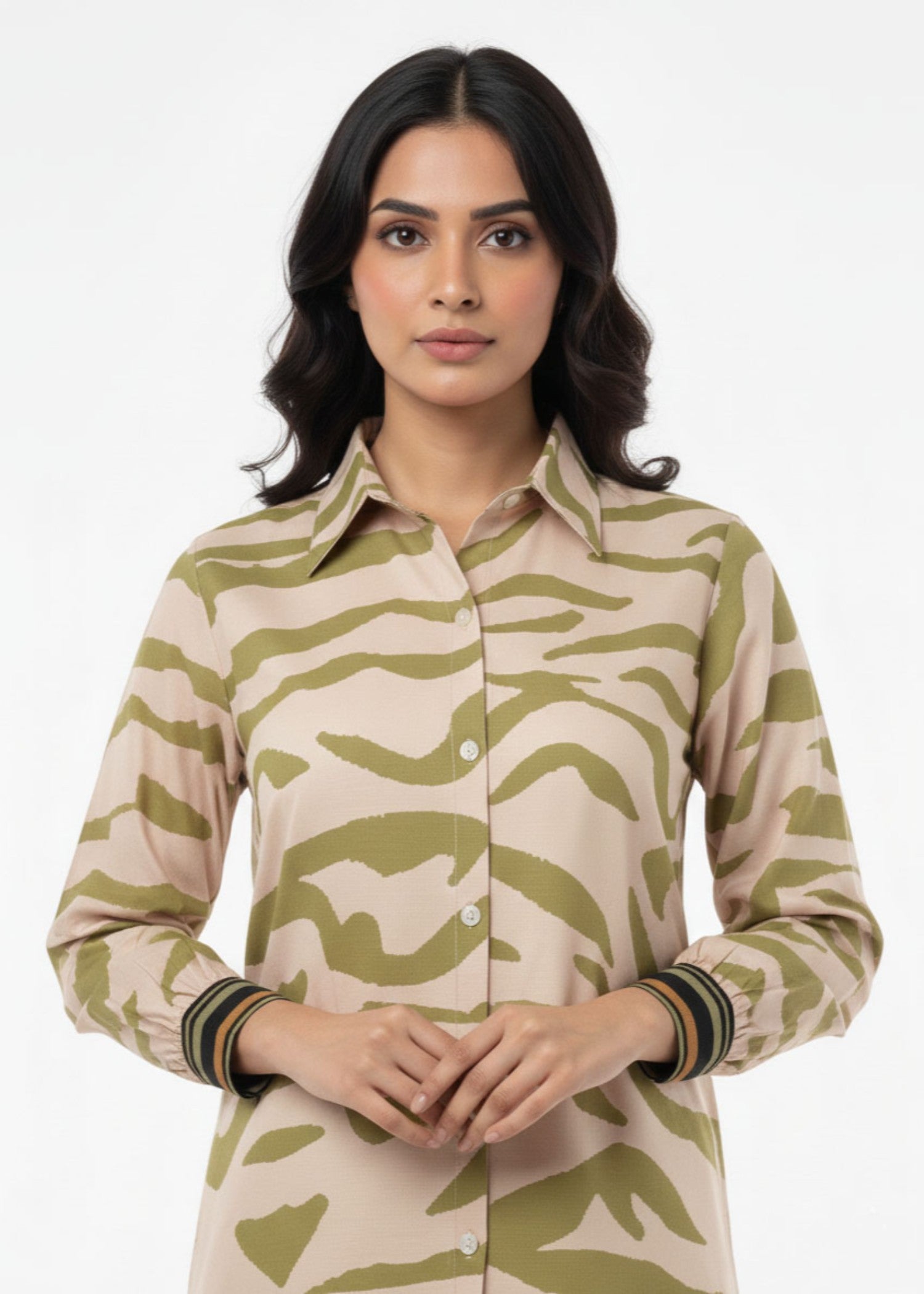 slub linen Co Ord Sets in Beige