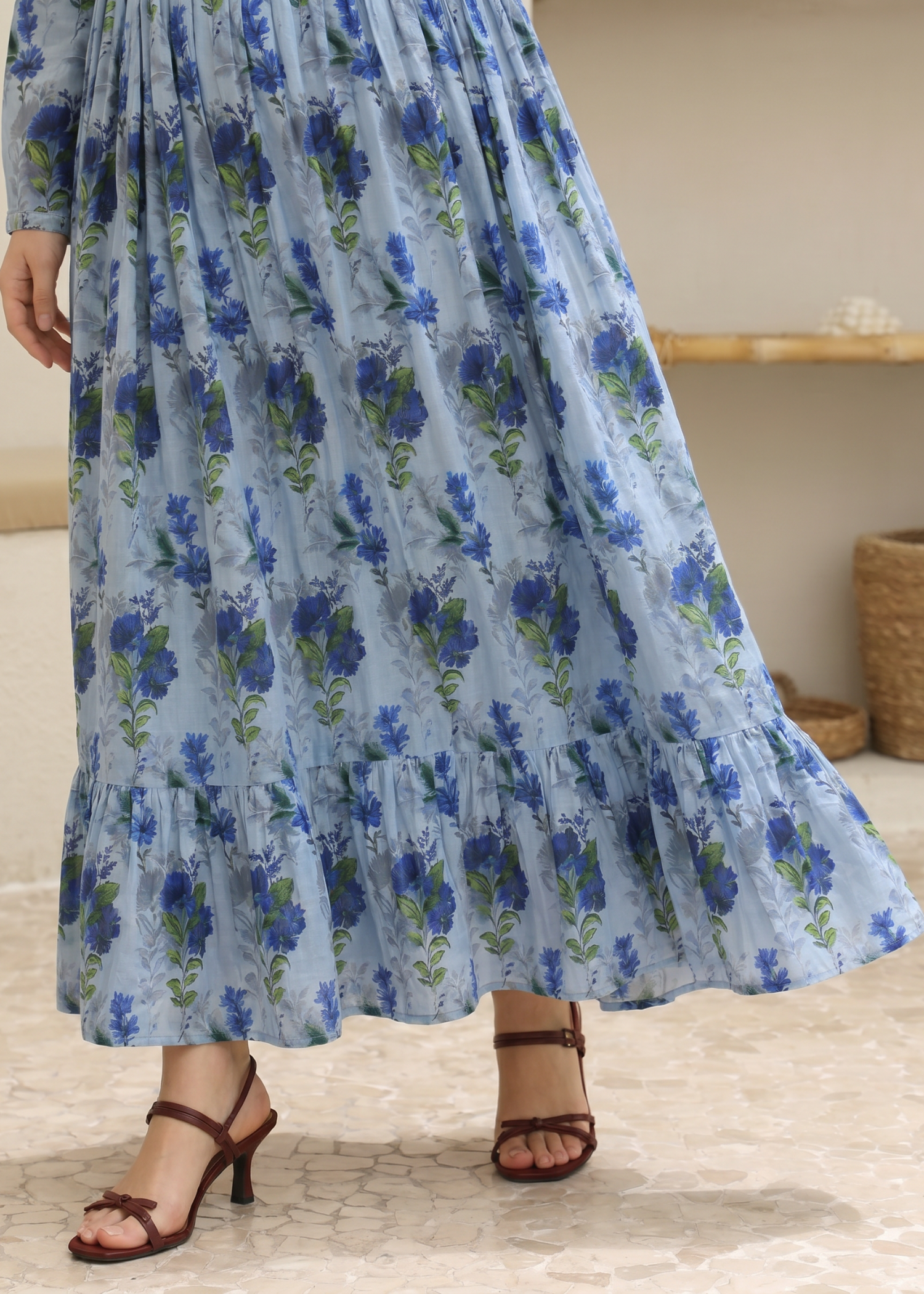 lawn Maxi in Cool grey