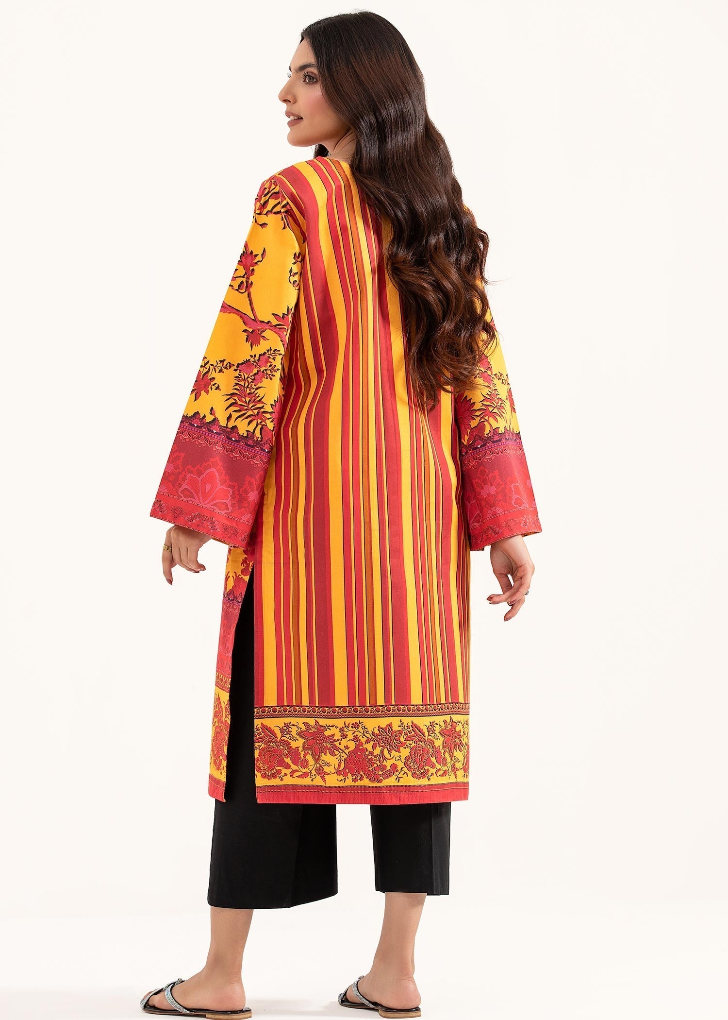 cotton satin Kurti in Multi