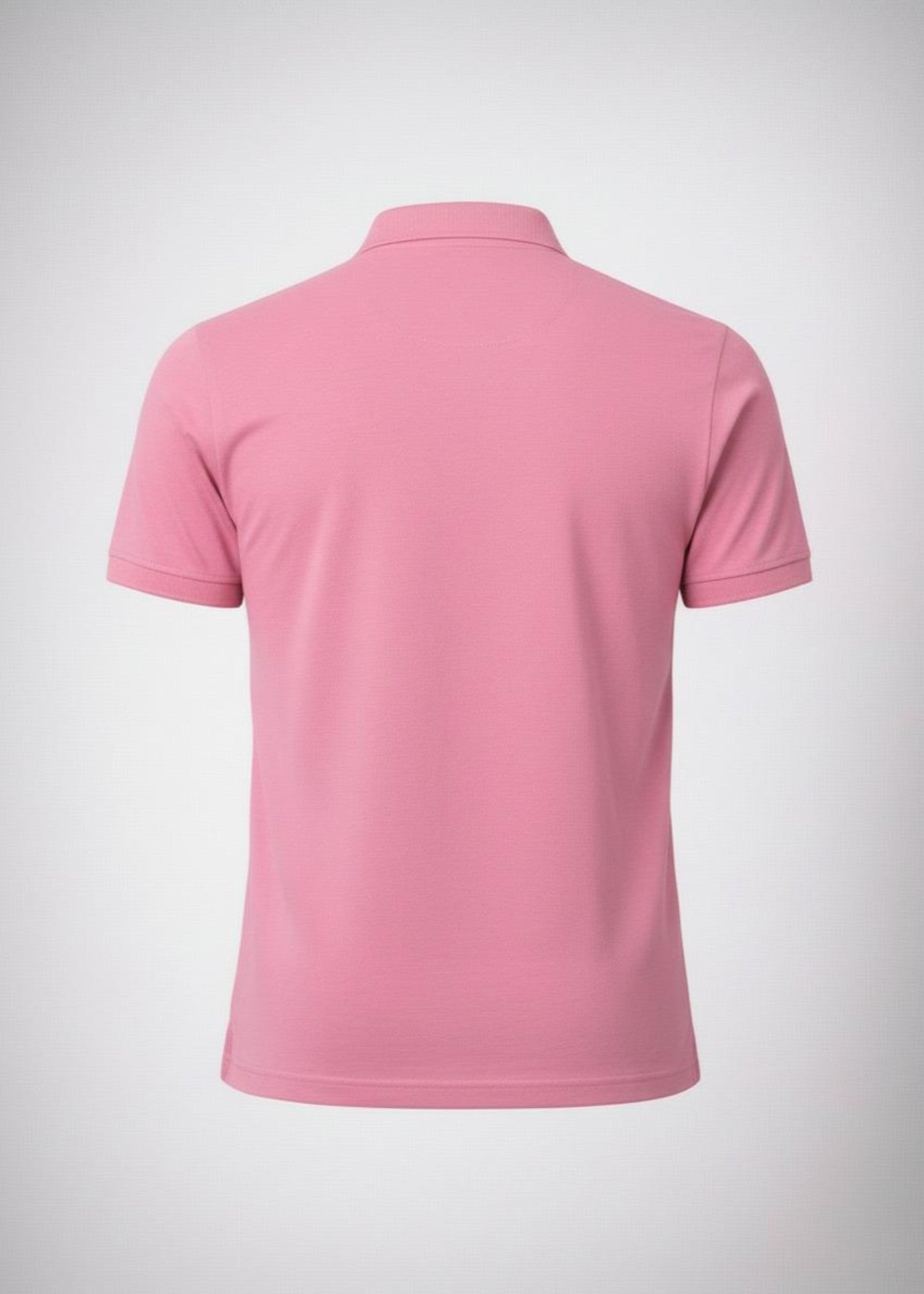 cotton Polo Shirt in Baby pink