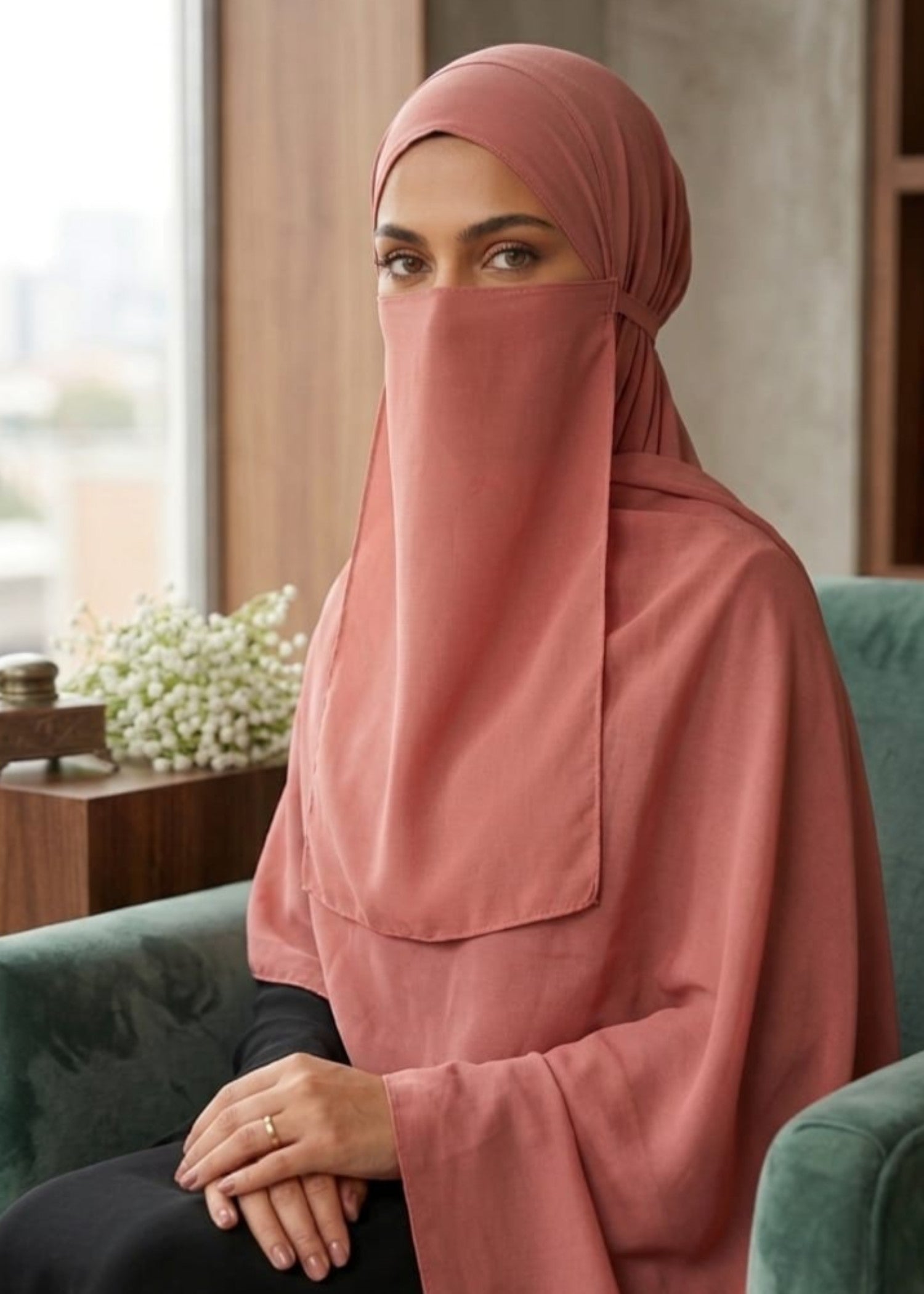 georgette Veil in Pink