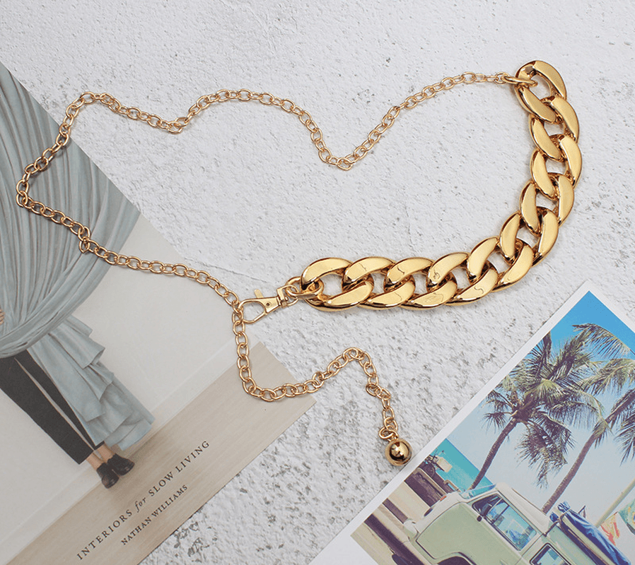 Metal Waist Chain Accessories Women'S Thin Belt Chain Trousers Chain