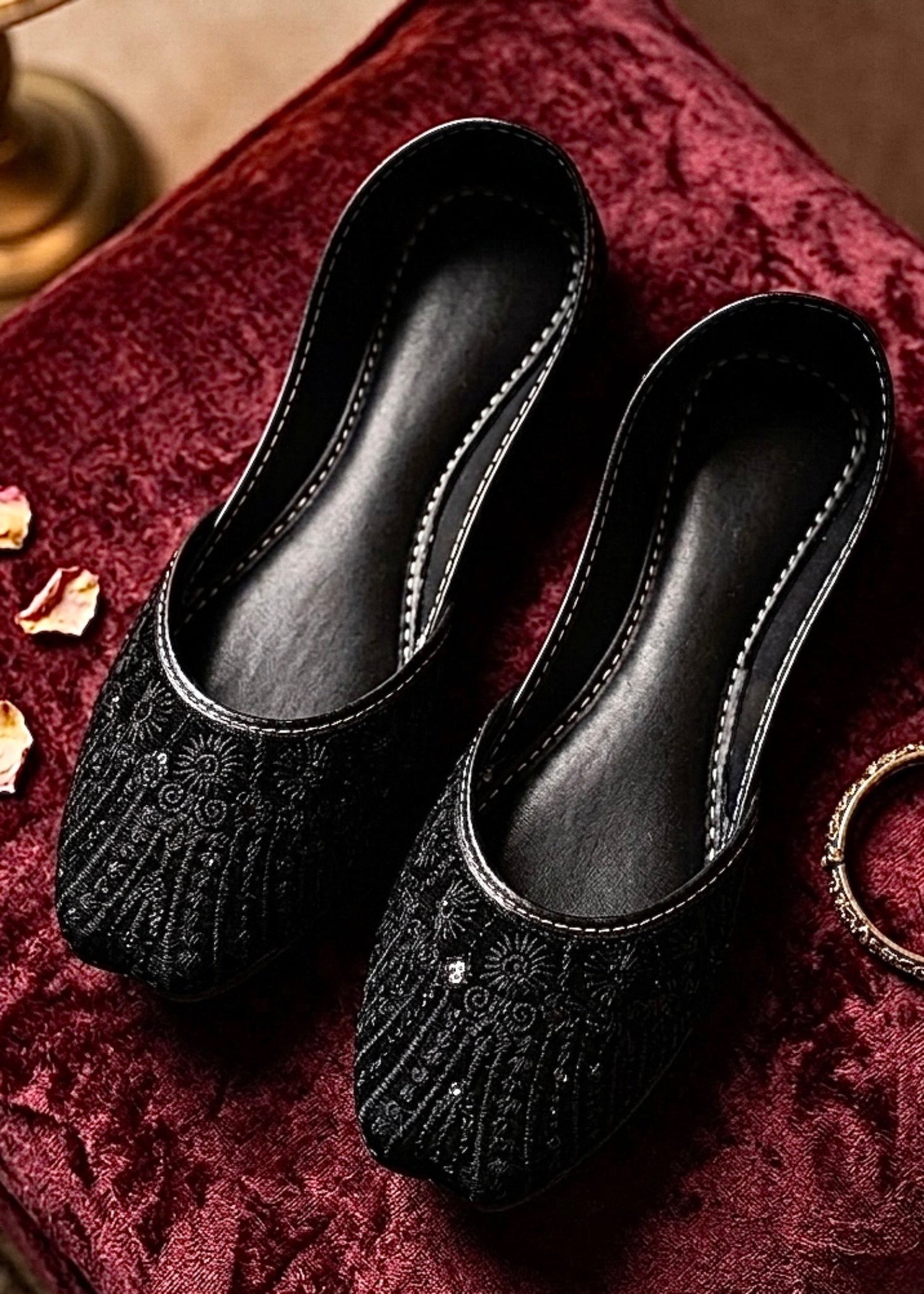 Khussa in Black by - High Quality Women Khussa YFT1794