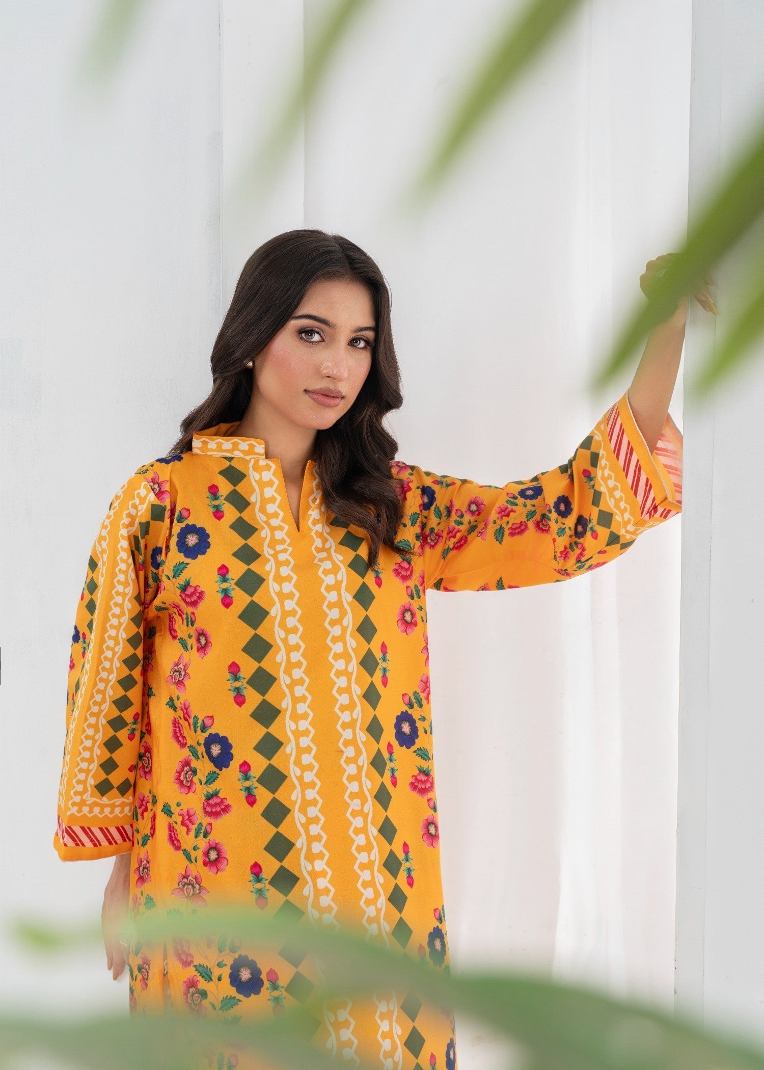 poly lawn Co Ord Sets in Honey