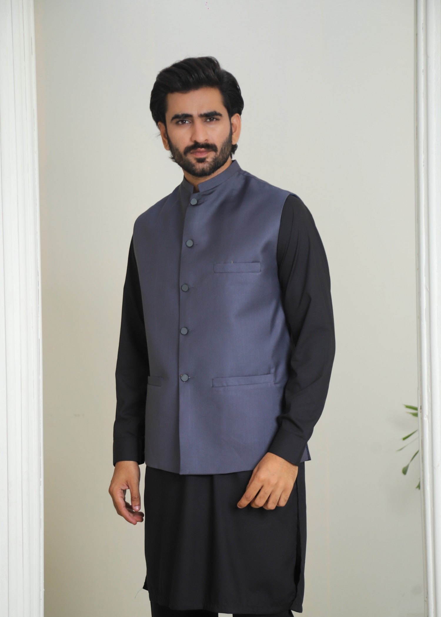 suiting Waistcoat in Yale blue