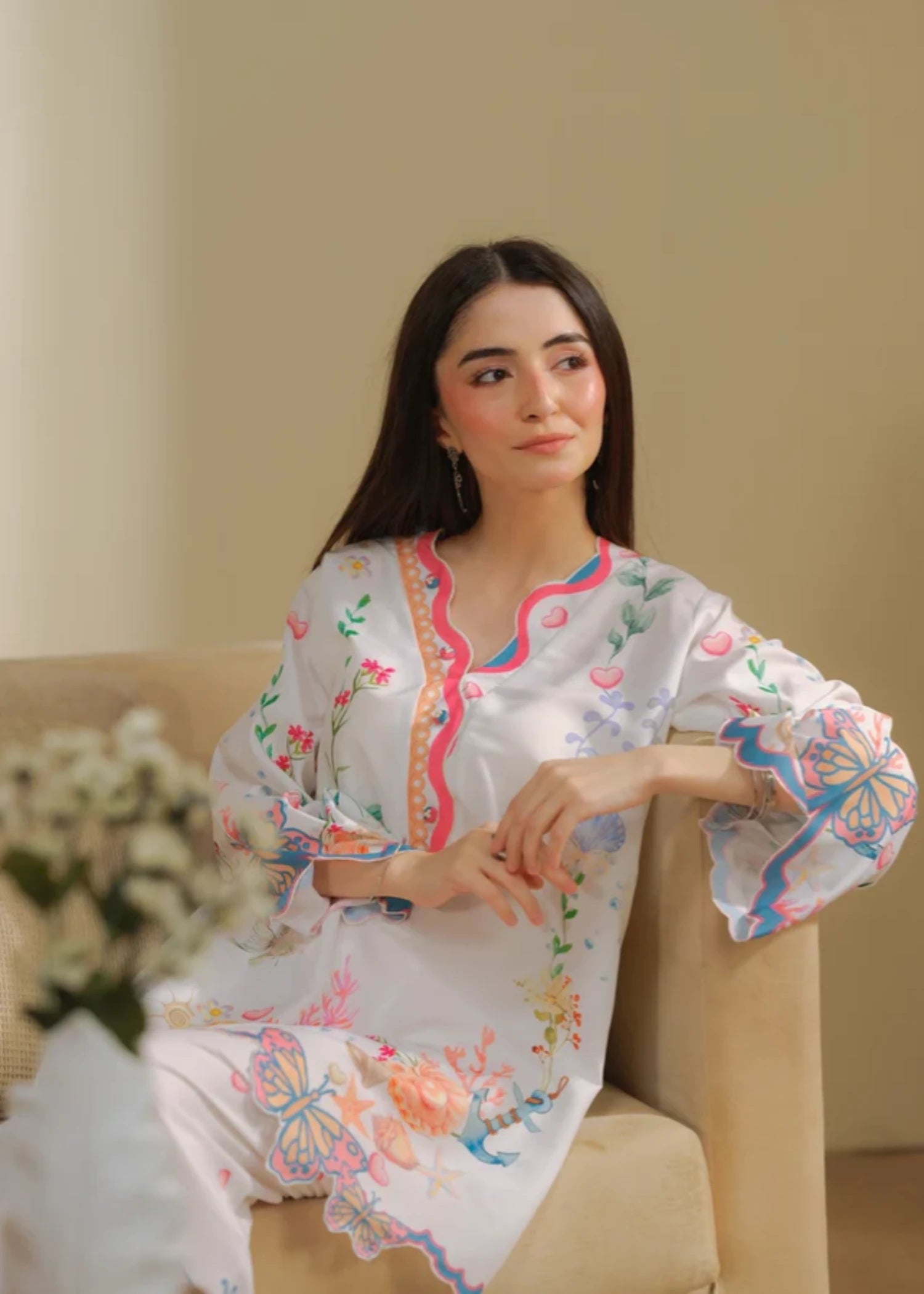 cambric Co Ord Sets in Ivory