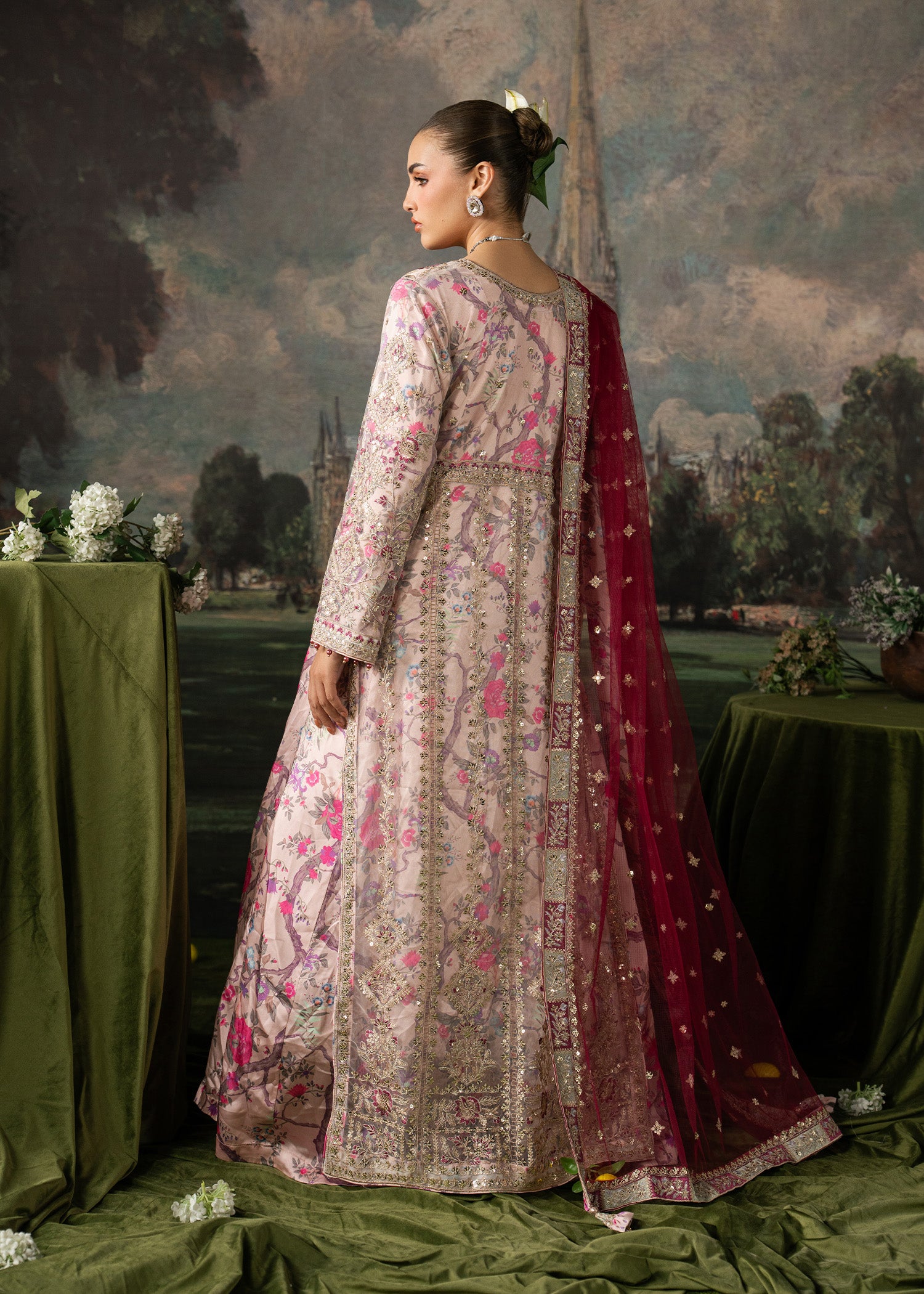 net Maxi in Blush pink