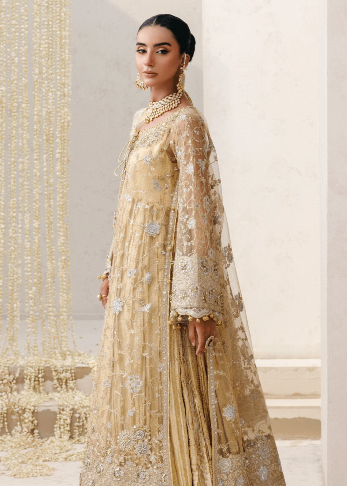 net Unstitched in Gold