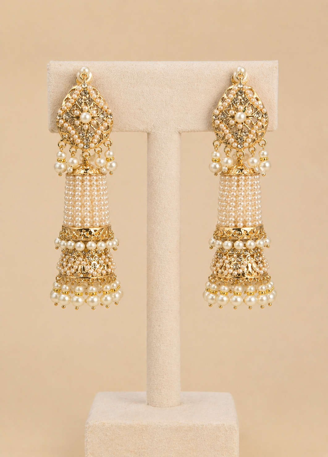 Earrings in White Color by - Trendy Women Earrings VFP5028