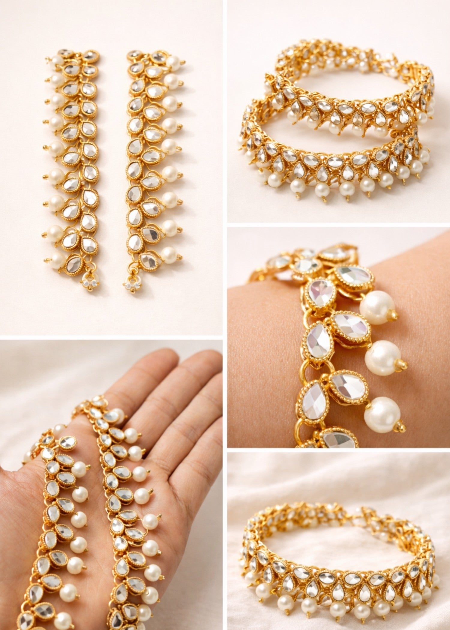 Anklet in White Color by - Trendy Women Anklet CXP2587
