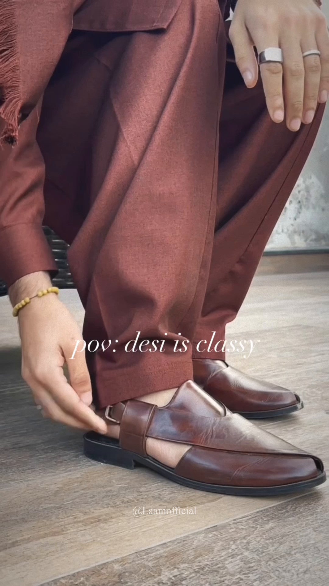 wool Shalwar Kameez in Maroon by Arshad Mens Wear