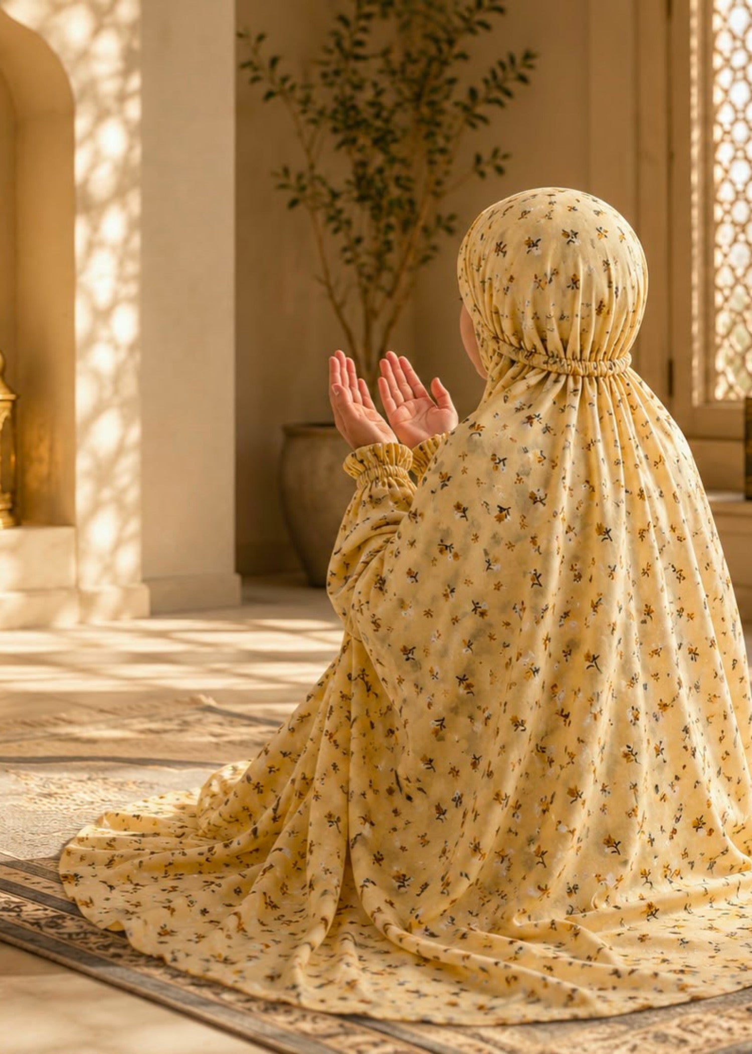 lawn Chaddar in Butter