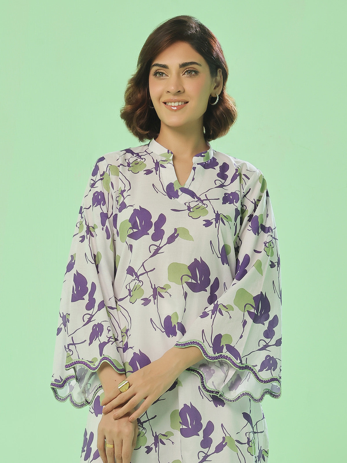 ribbed lawn Co Ord Sets in Eggshell