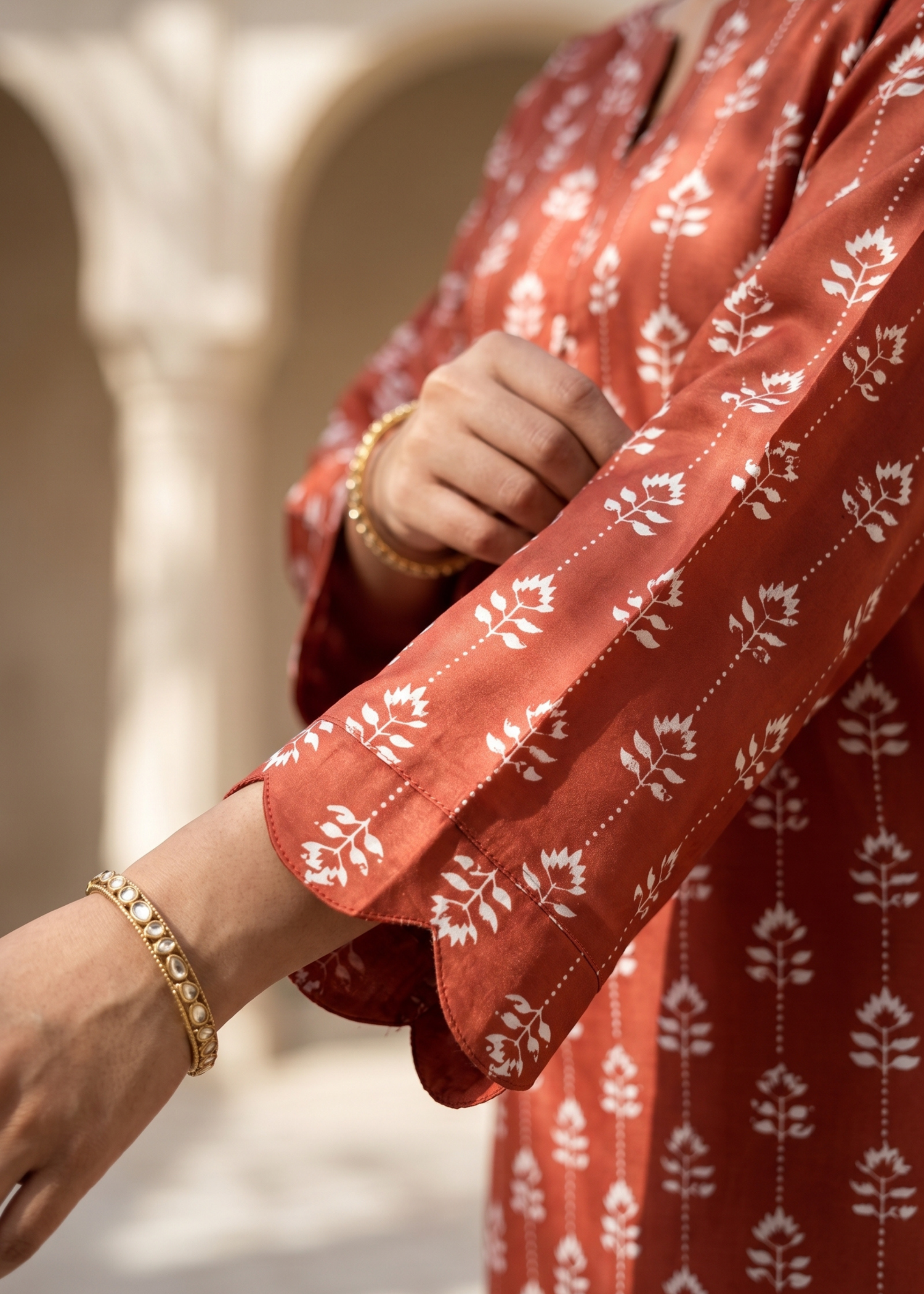 linen Co Ord Sets in Chili orange