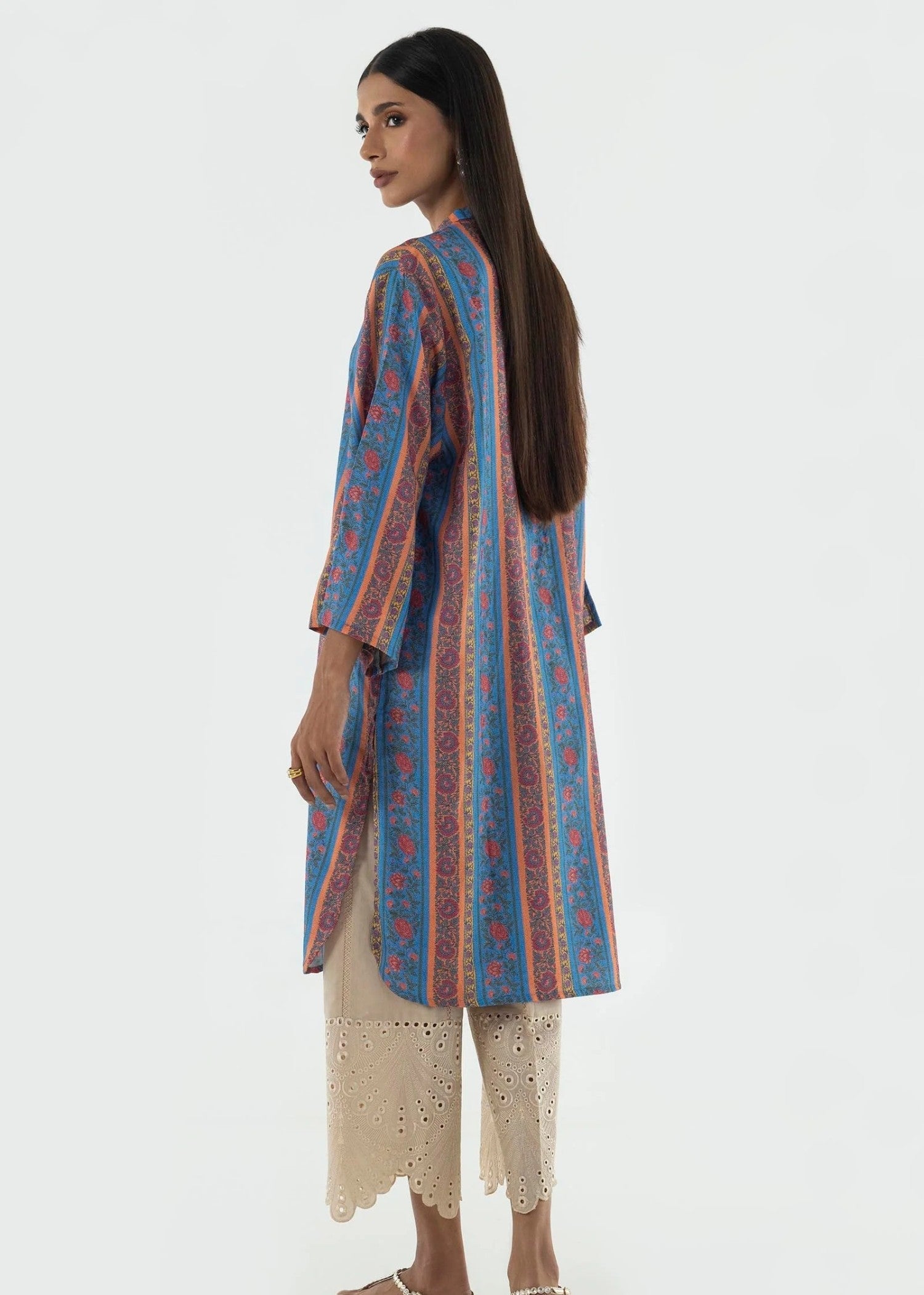 linen Kurti in Multi