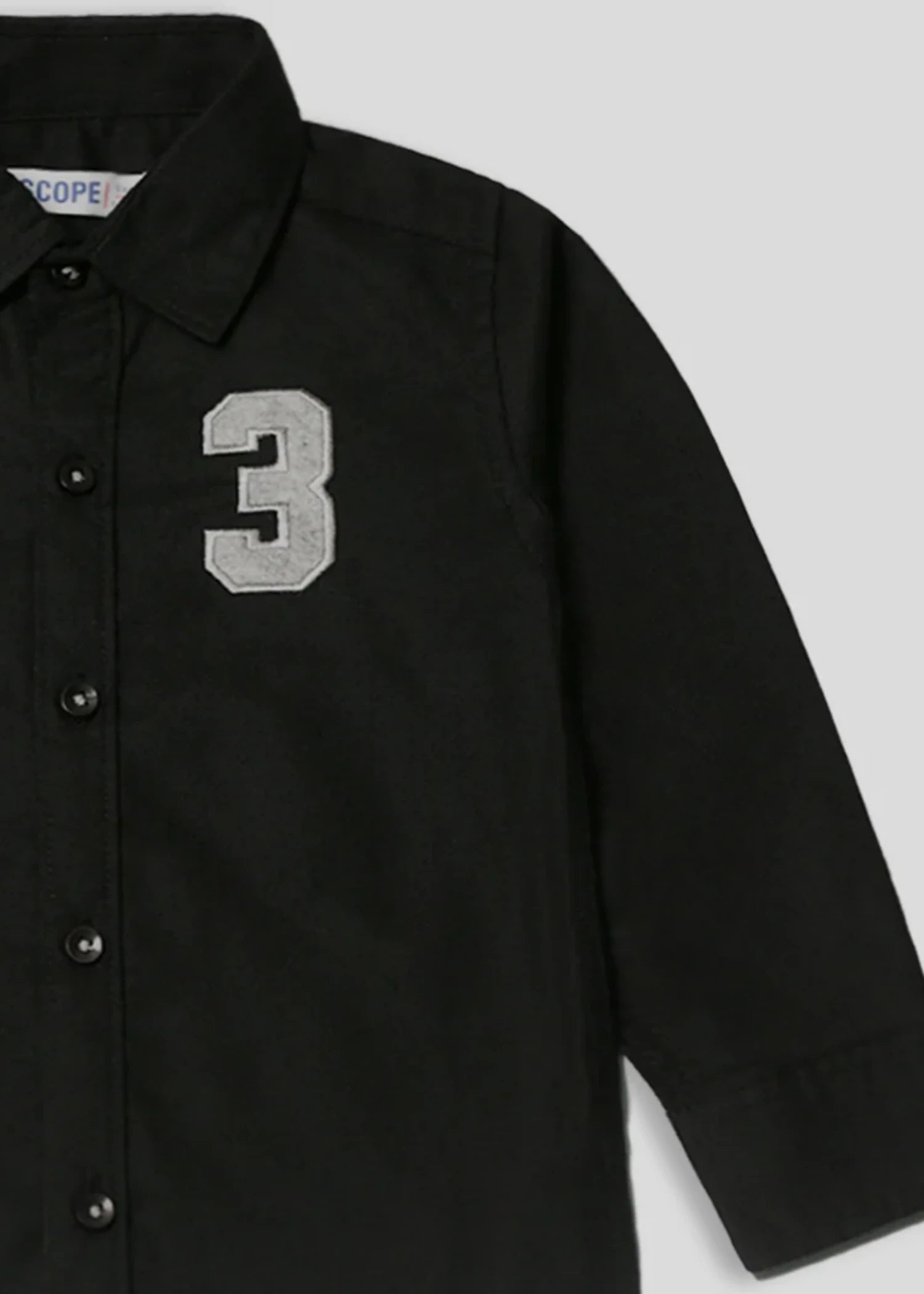 cotton Casual Shirt in Black