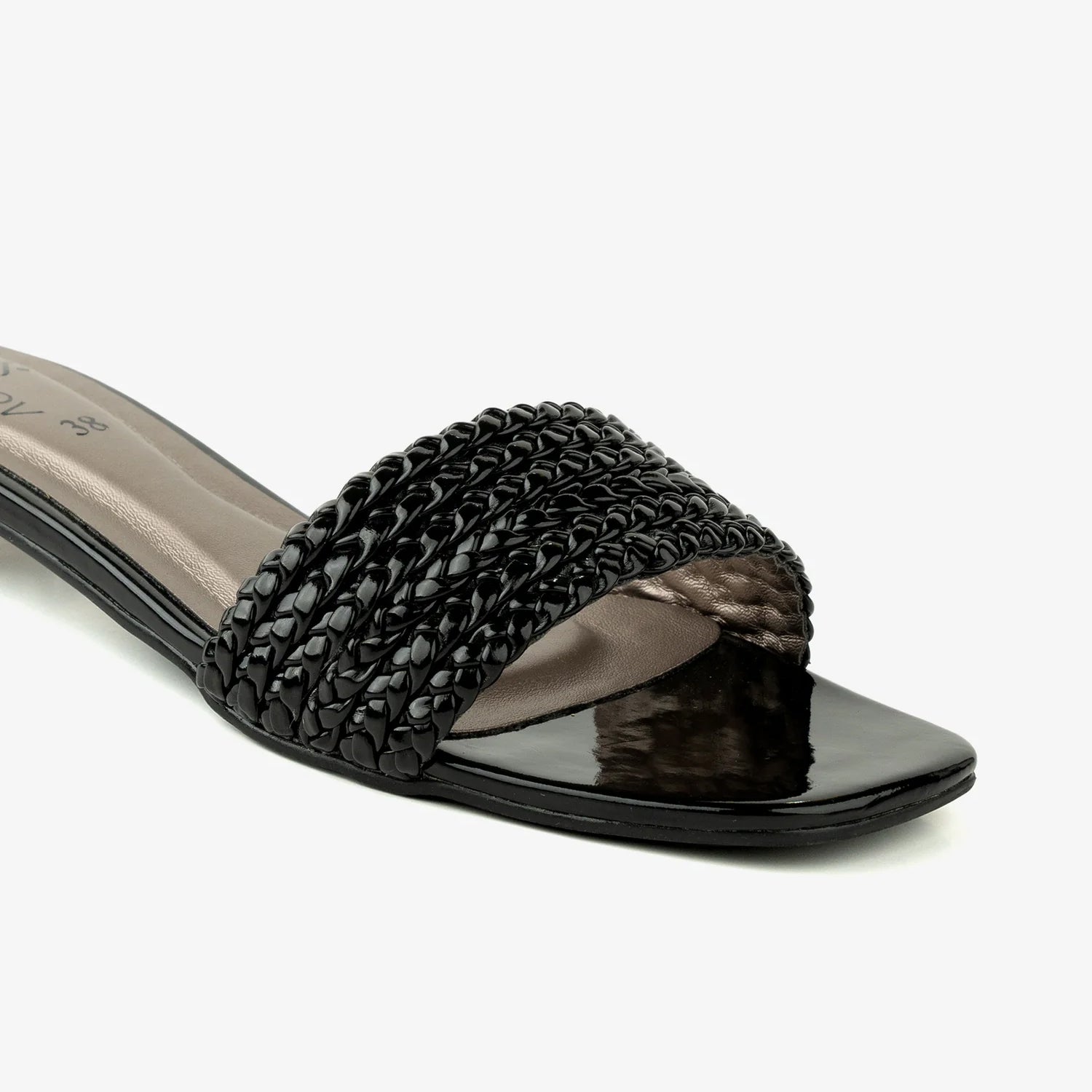 Slides in Black by - High Quality Women Slides TYX2312