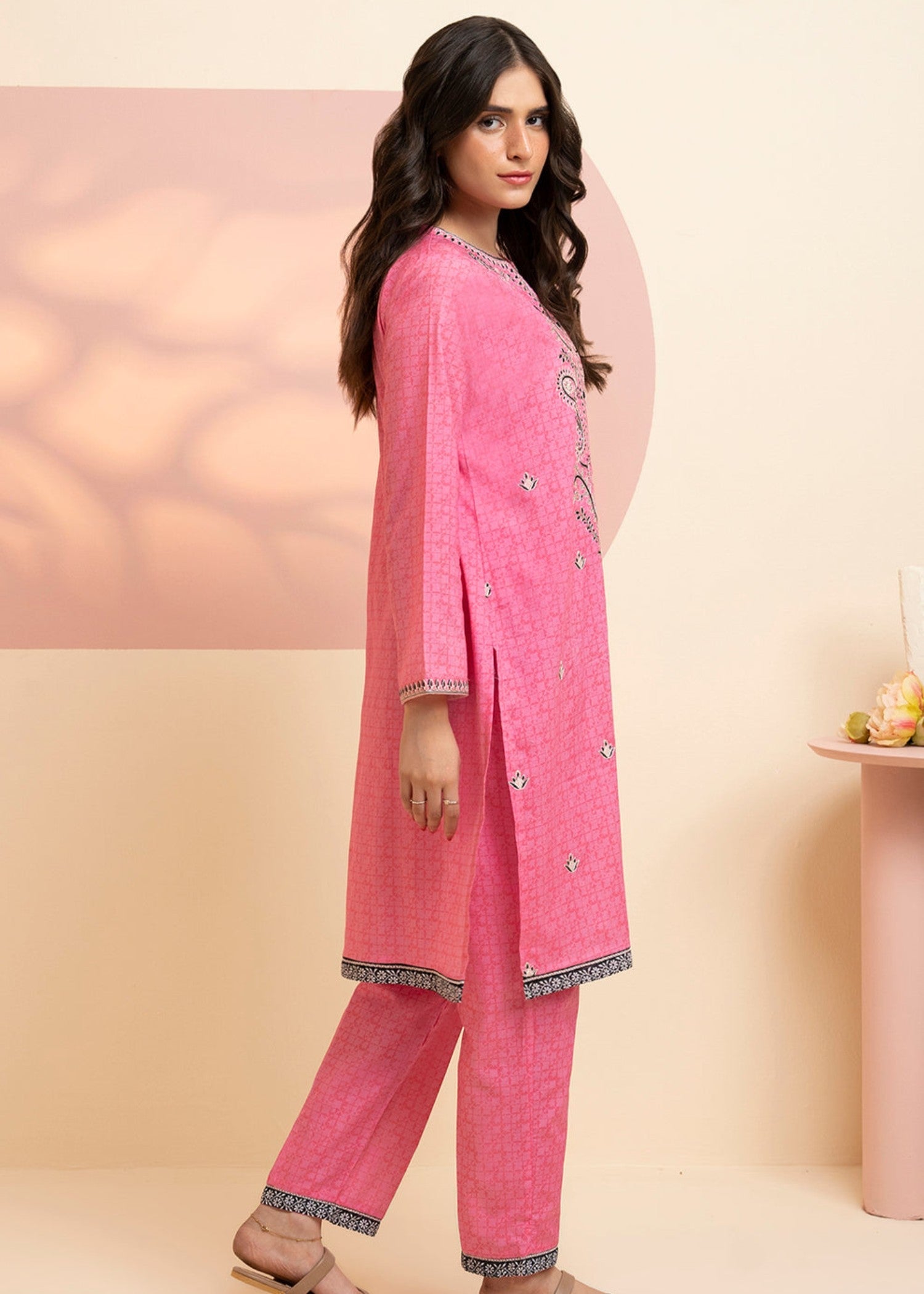 lawn Co Ord Sets in Bubblegum pink