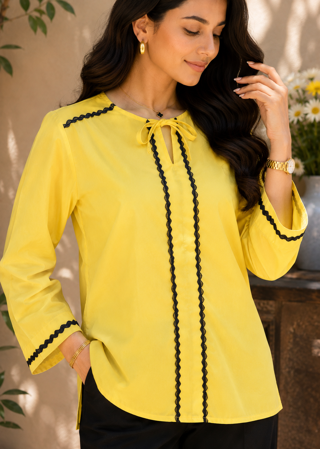 lawn Tunic in Yellow