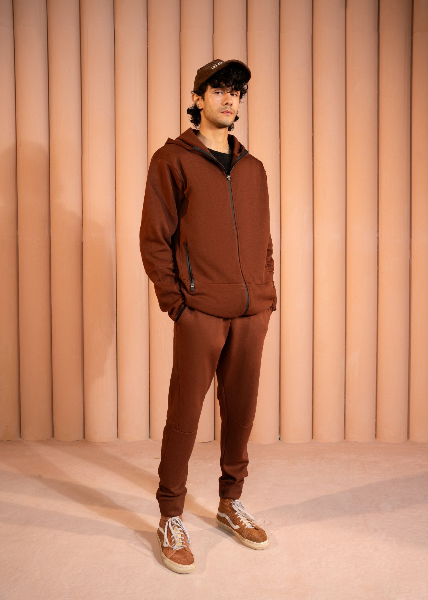 fleece Trousers in Brown