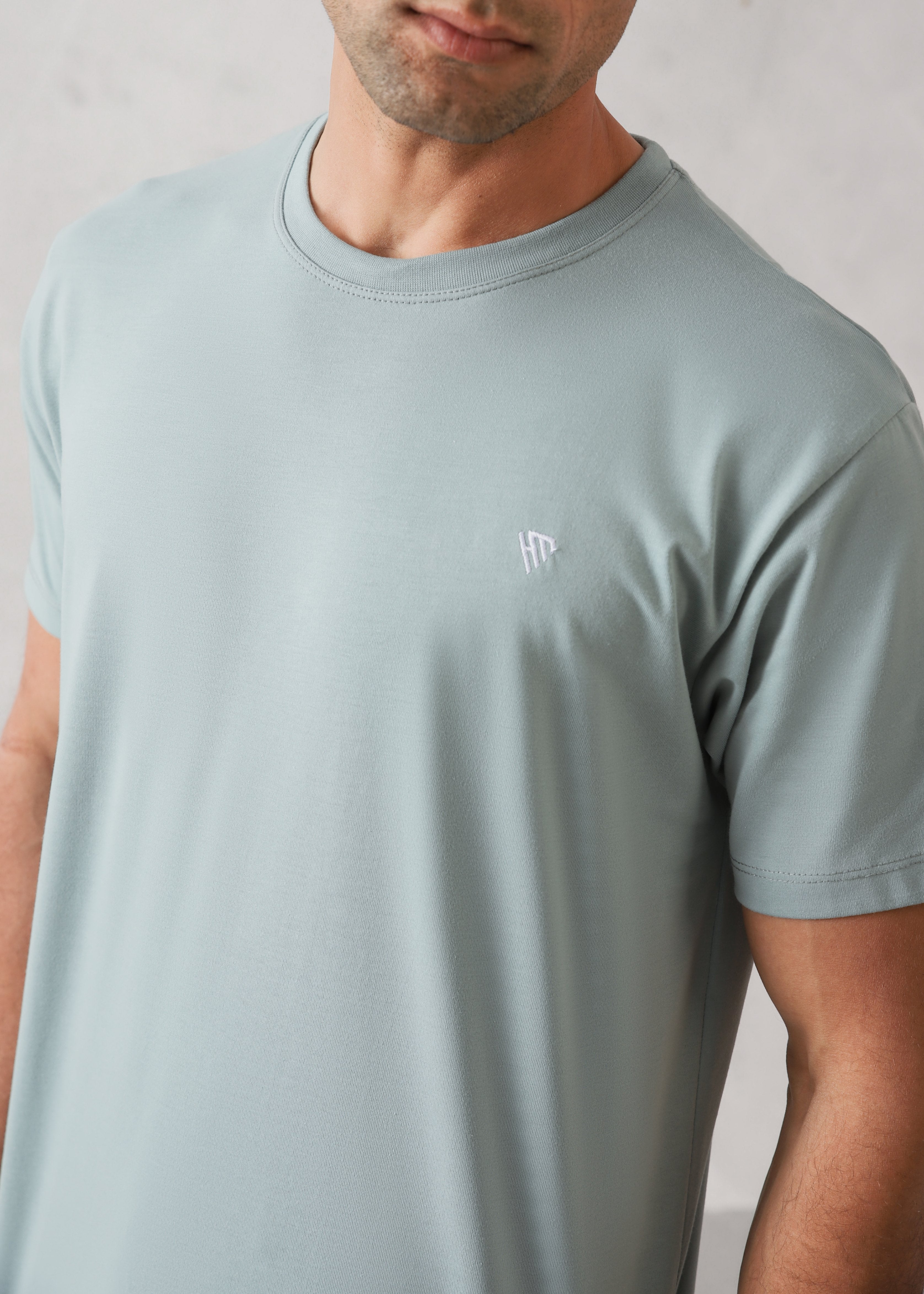cotton T Shirt in Pastel green