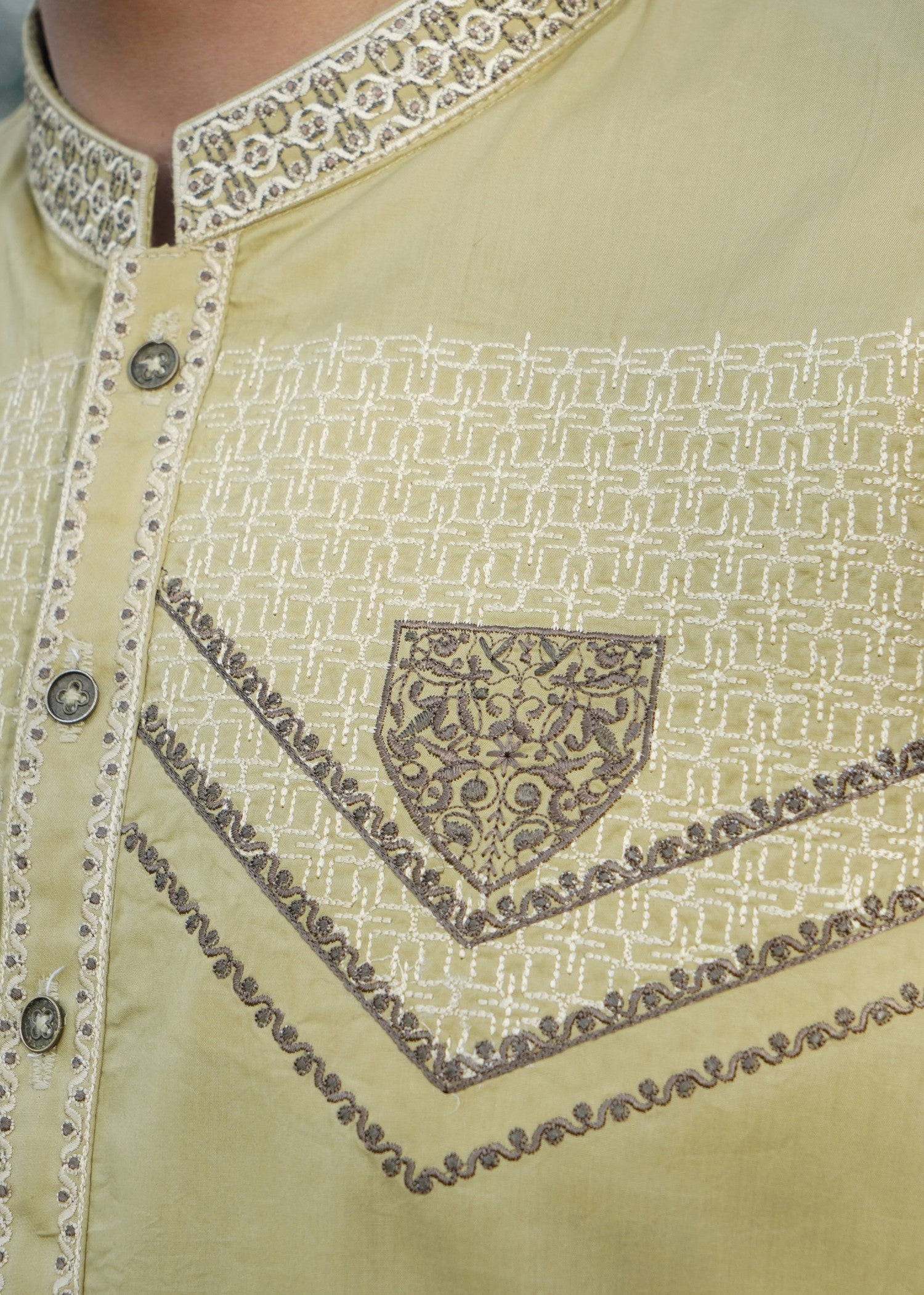 cotton viscose Unstitched in Pistachio green