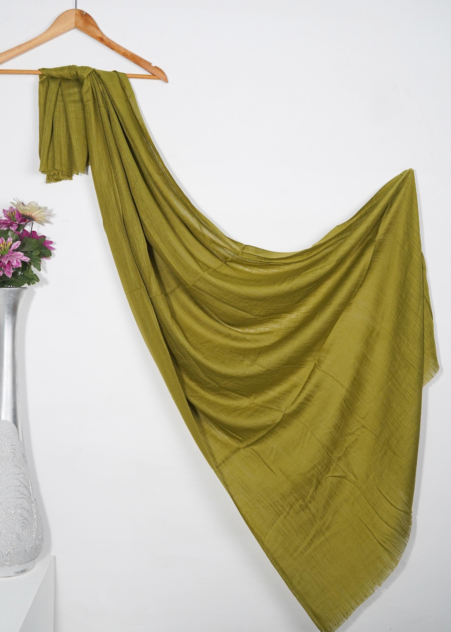 lawn Hijab in Olive green