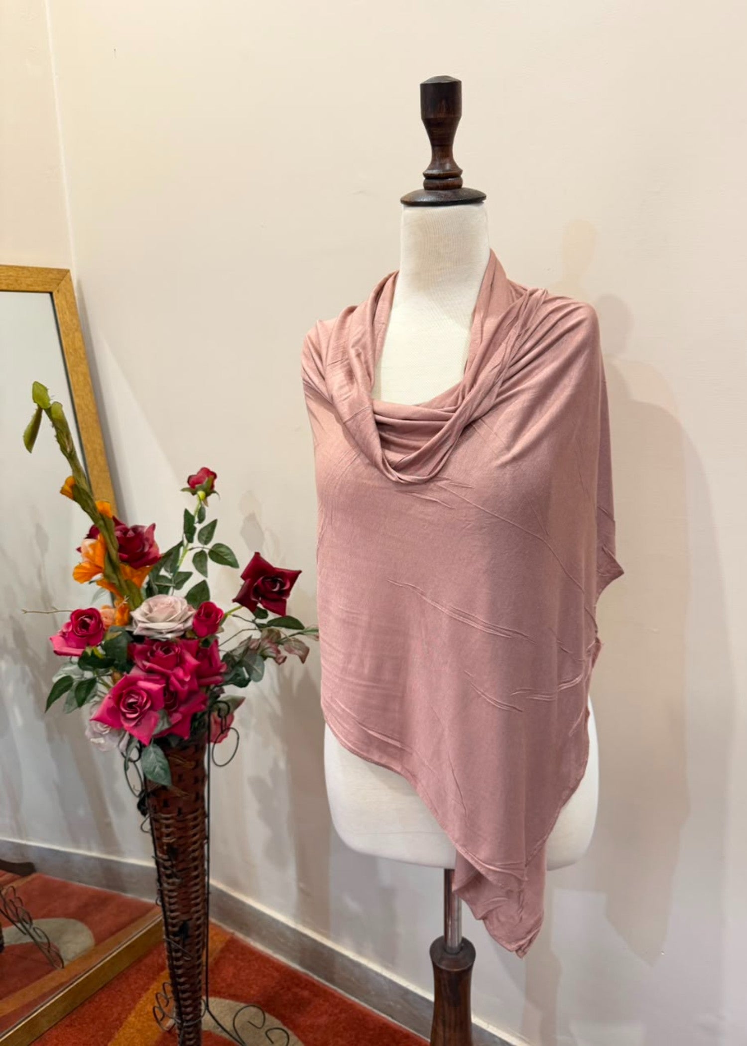 jersey knit Hijab in Toast orange