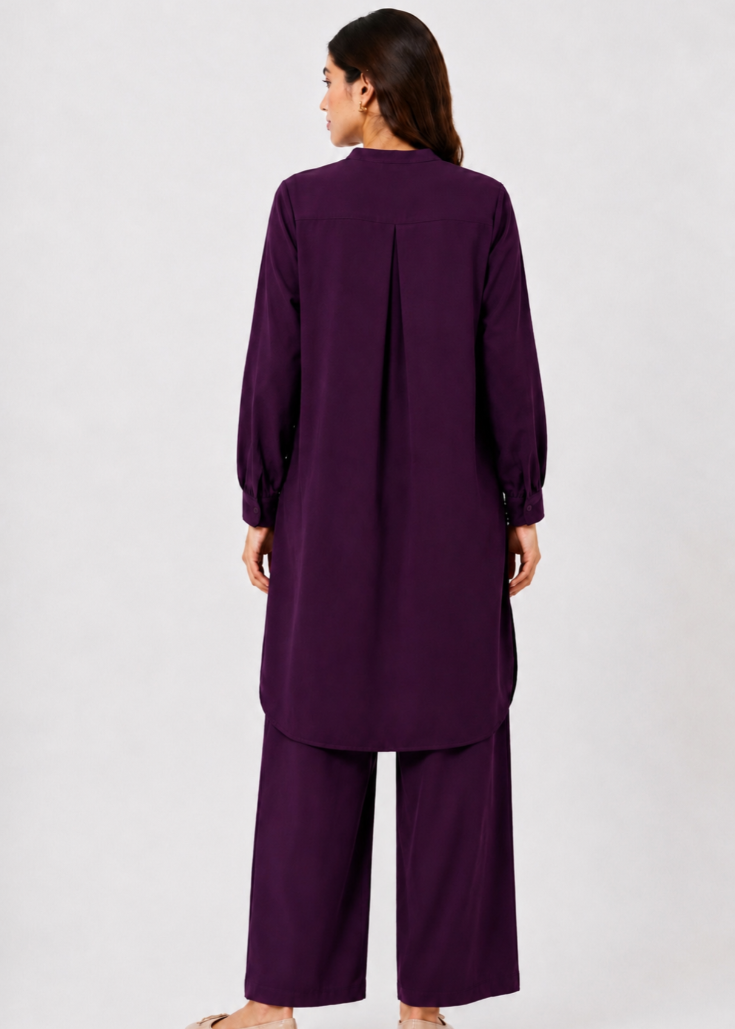 linen Co Ord Sets in Grape