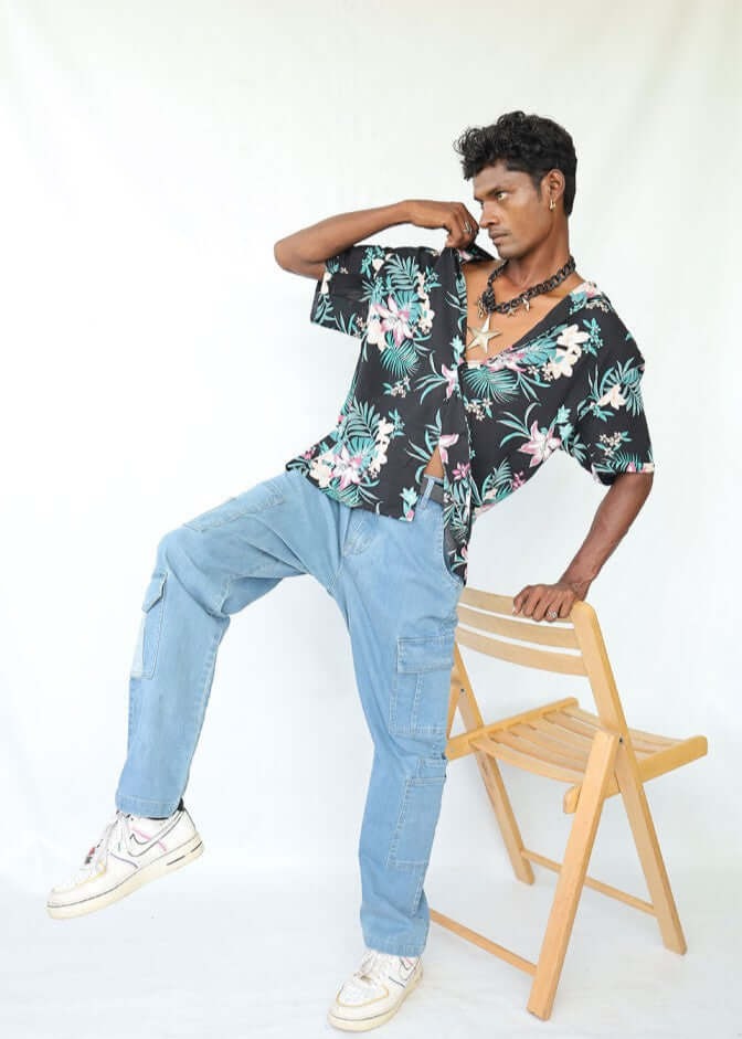 denim Pants in Light blue