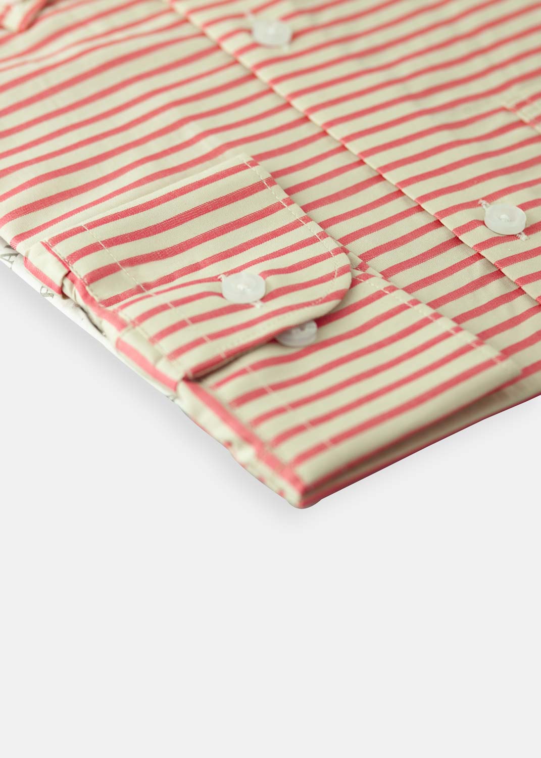 cotton Formal Shirt in Beige, rust red