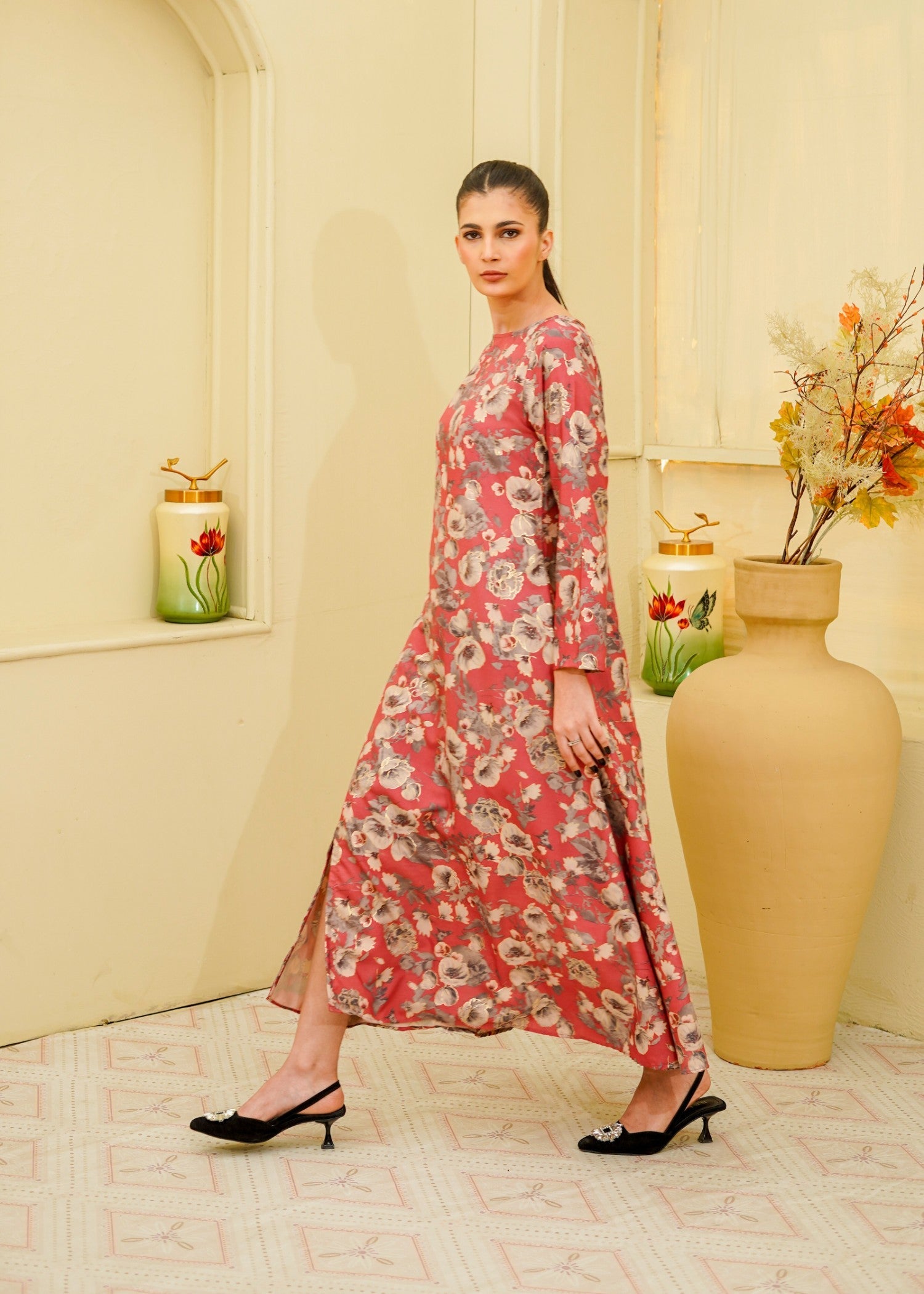 viscose Maxi in Pastel pink
