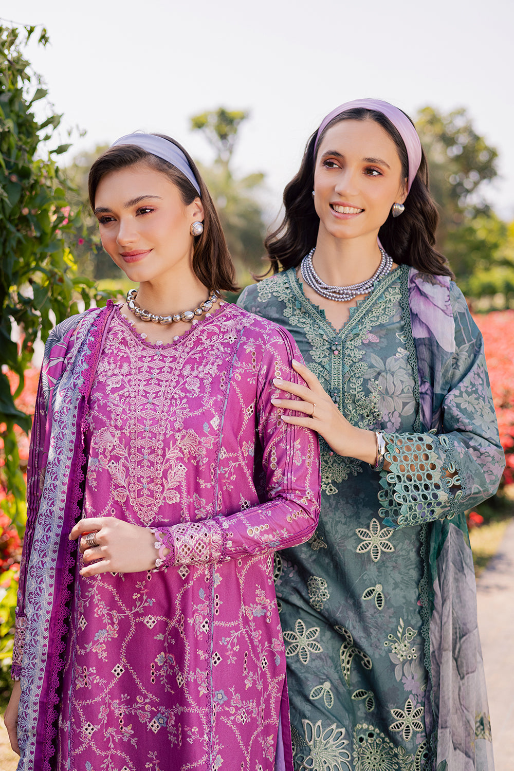 Shezlin Chikankari Eid Edit Lawn – ZARQAA (AV-11)